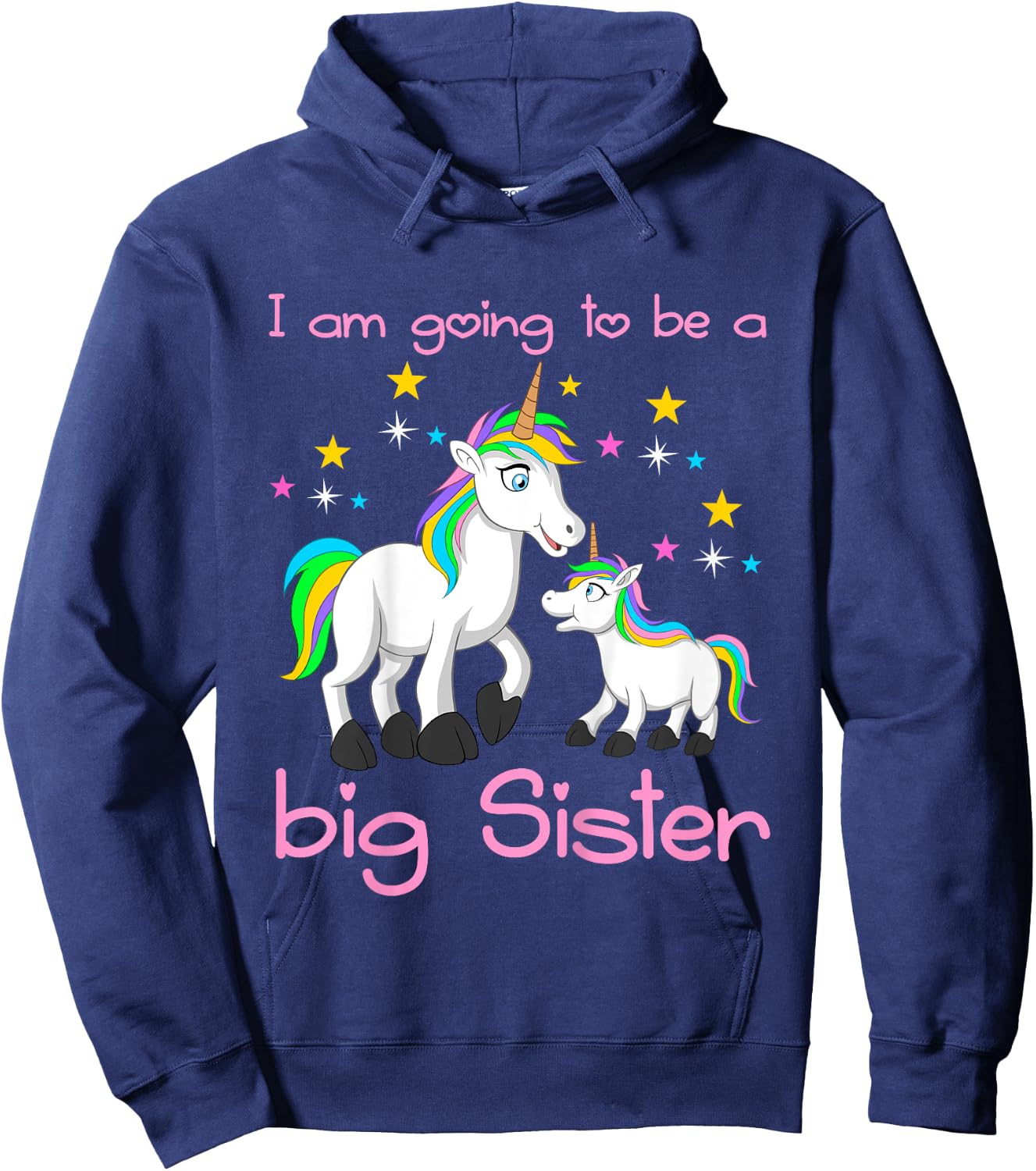 I am going to be a big sister Hoodie - Hoodie | Navy