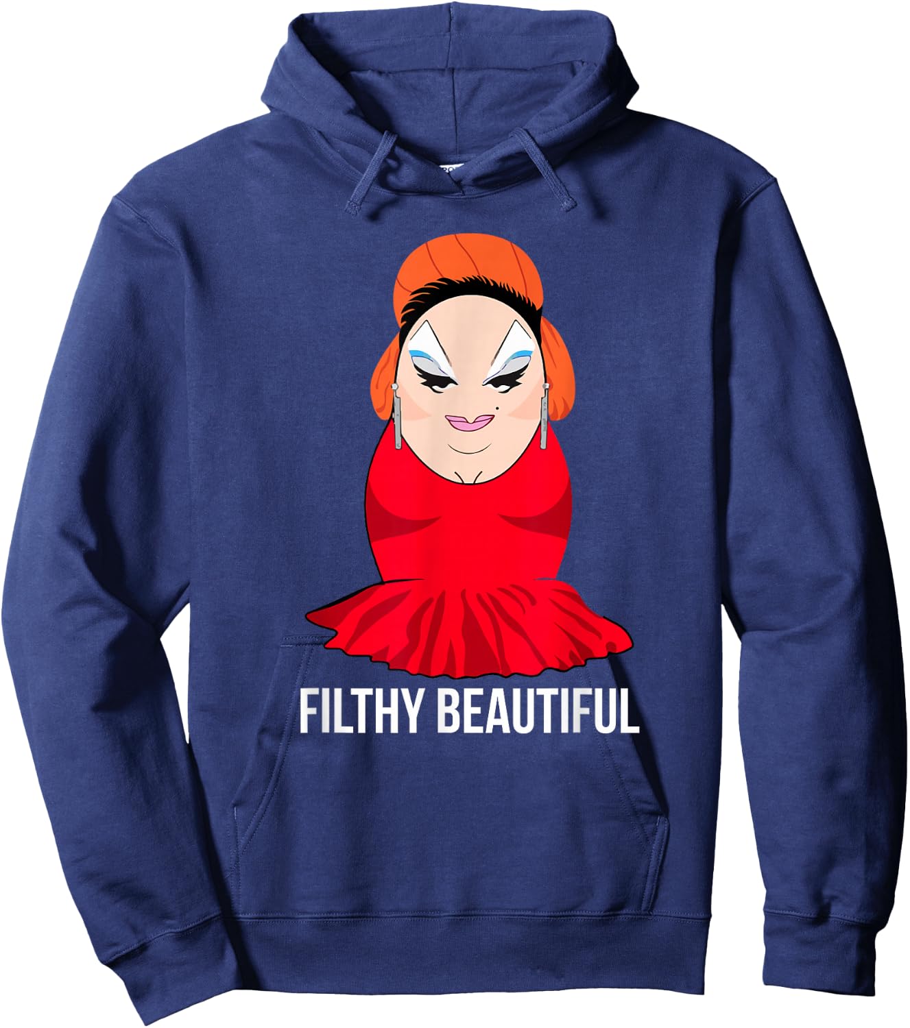 Divine is Filthy Beautiful Drag Queen Hoodie - Hoodie | Navy