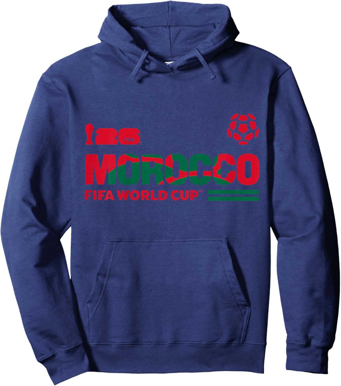 Kids FIFA World CUP26 Qualifier Morocco Hoodie - Hoodie | Navy