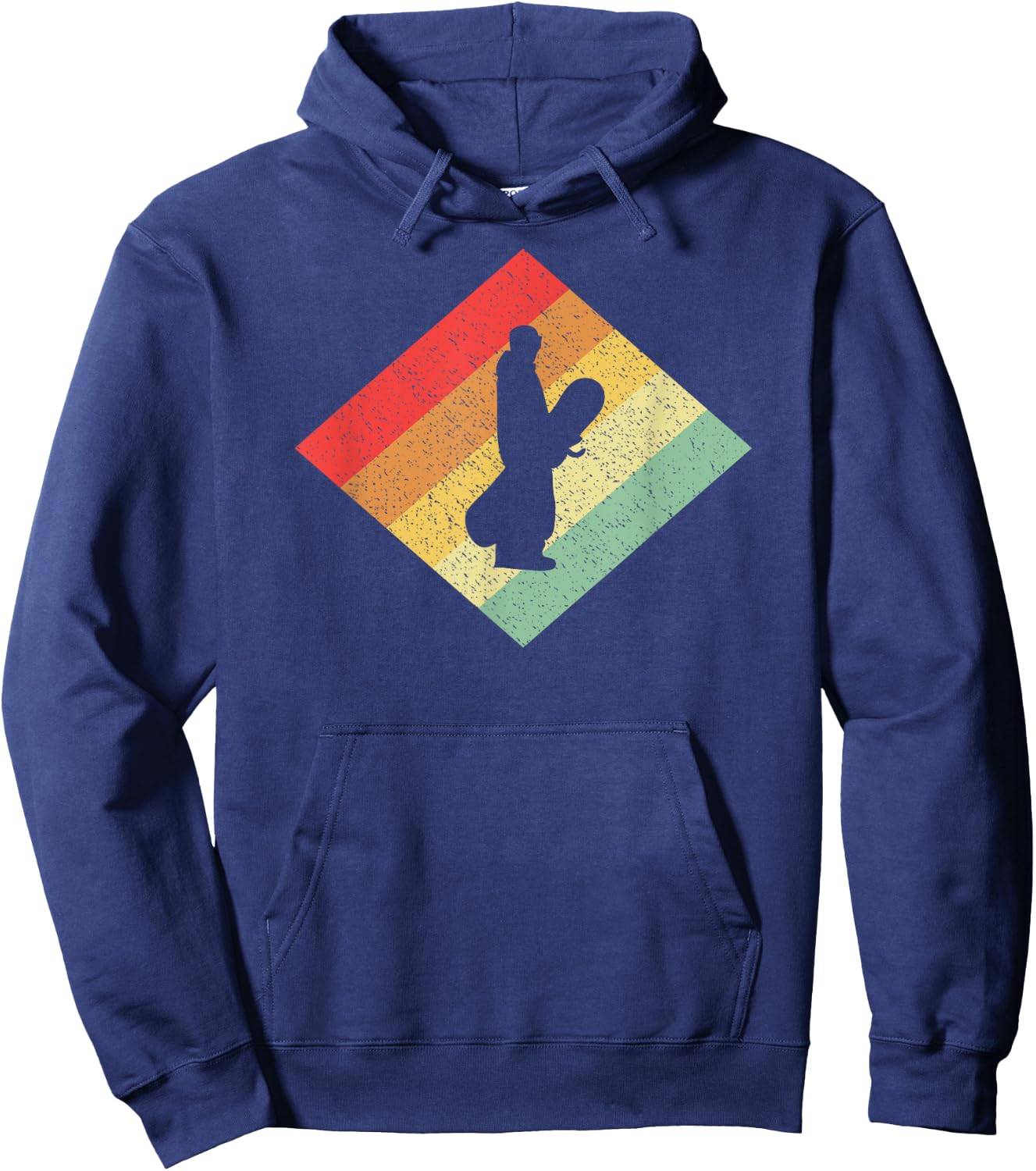 Retro Vintage 80s Snowboarding Gift Snowboarders Hoodie - Hoodie | Navy