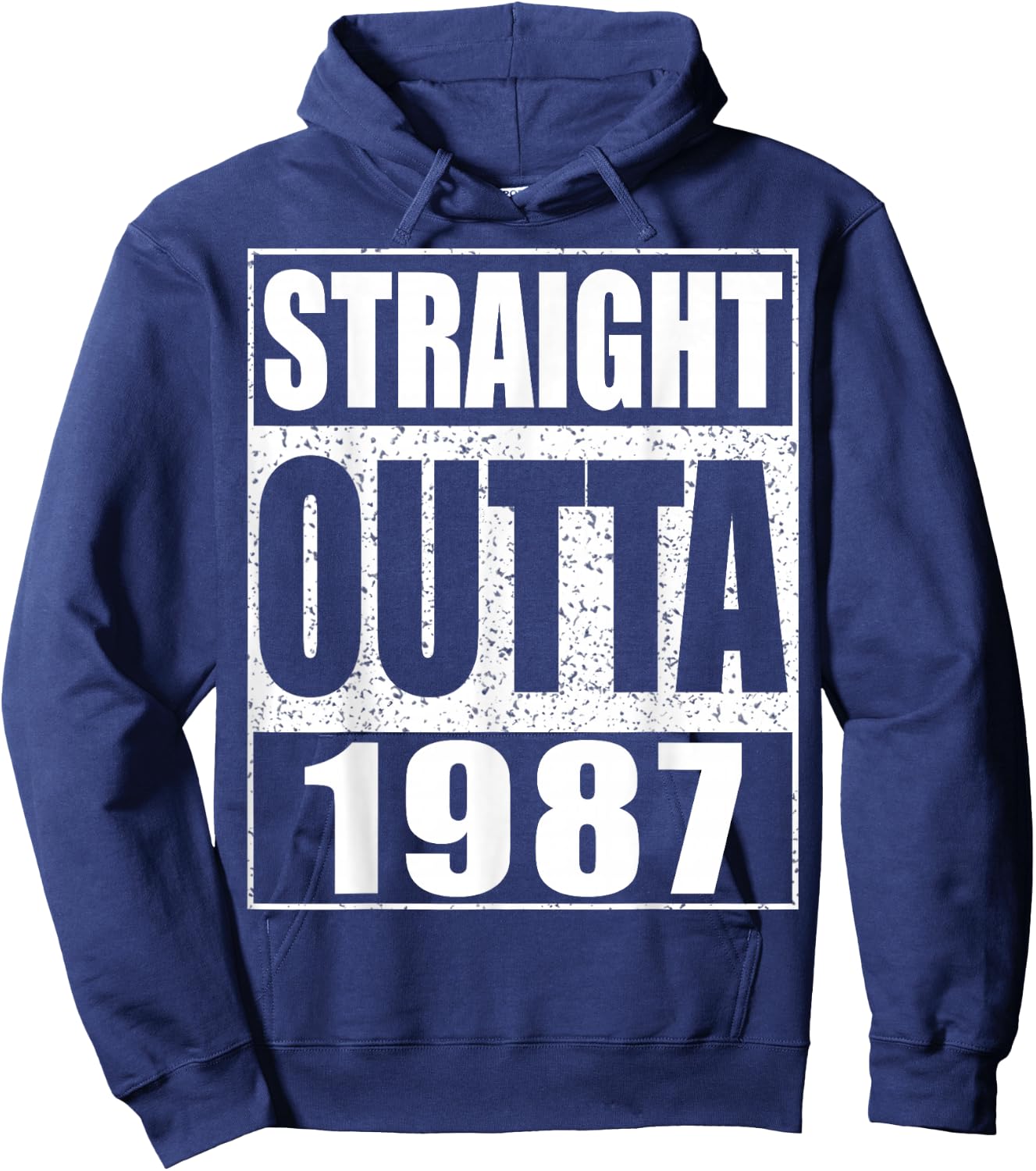 Straight Outta 1987 Shirt Men Women 38th Birthday Hoodie - Hoodie | Navy