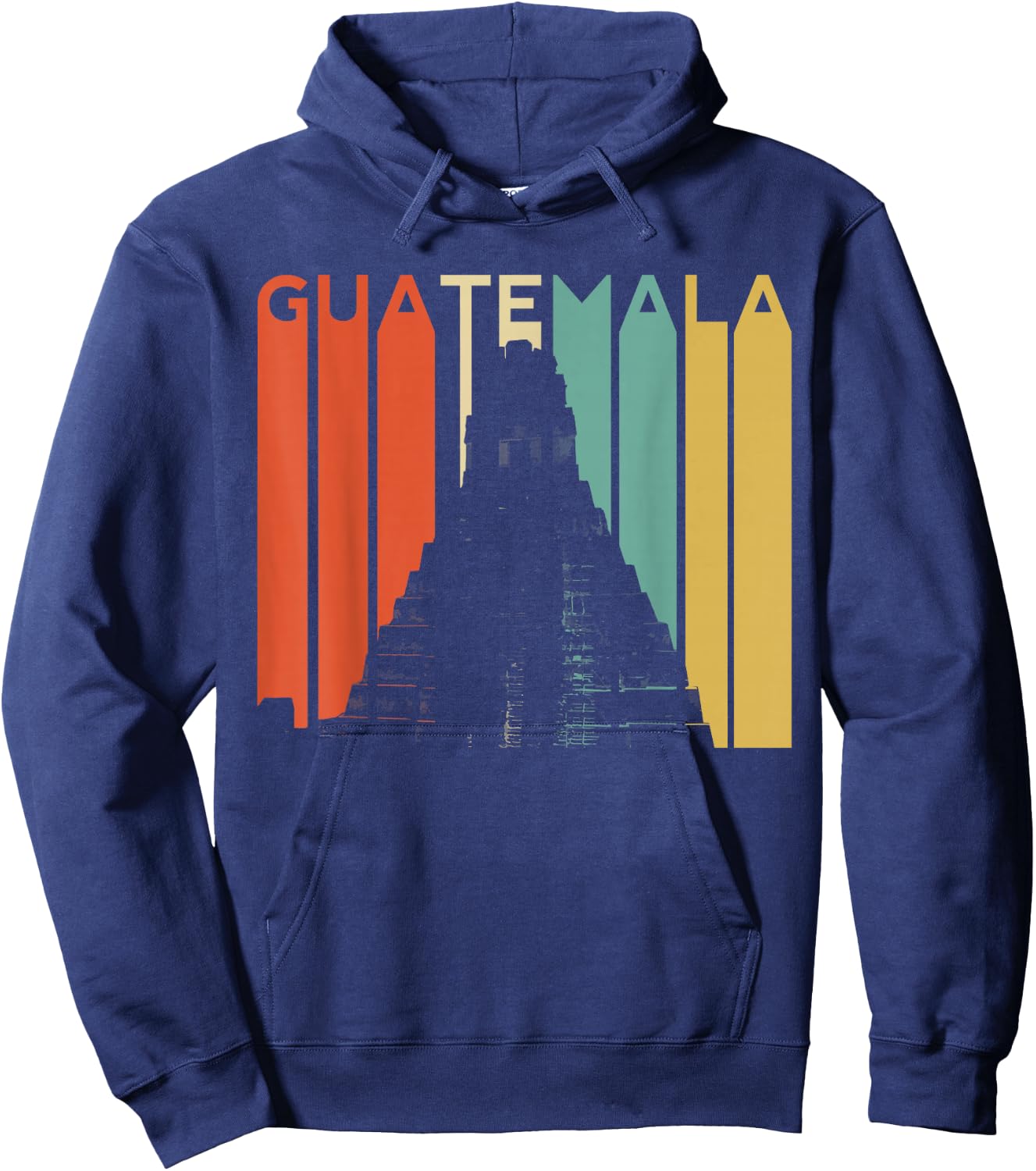Guatemala Chapin Atitlan Tikal Maya Retro Guate Quetzal Arte Hoodie - Hoodie | Navy