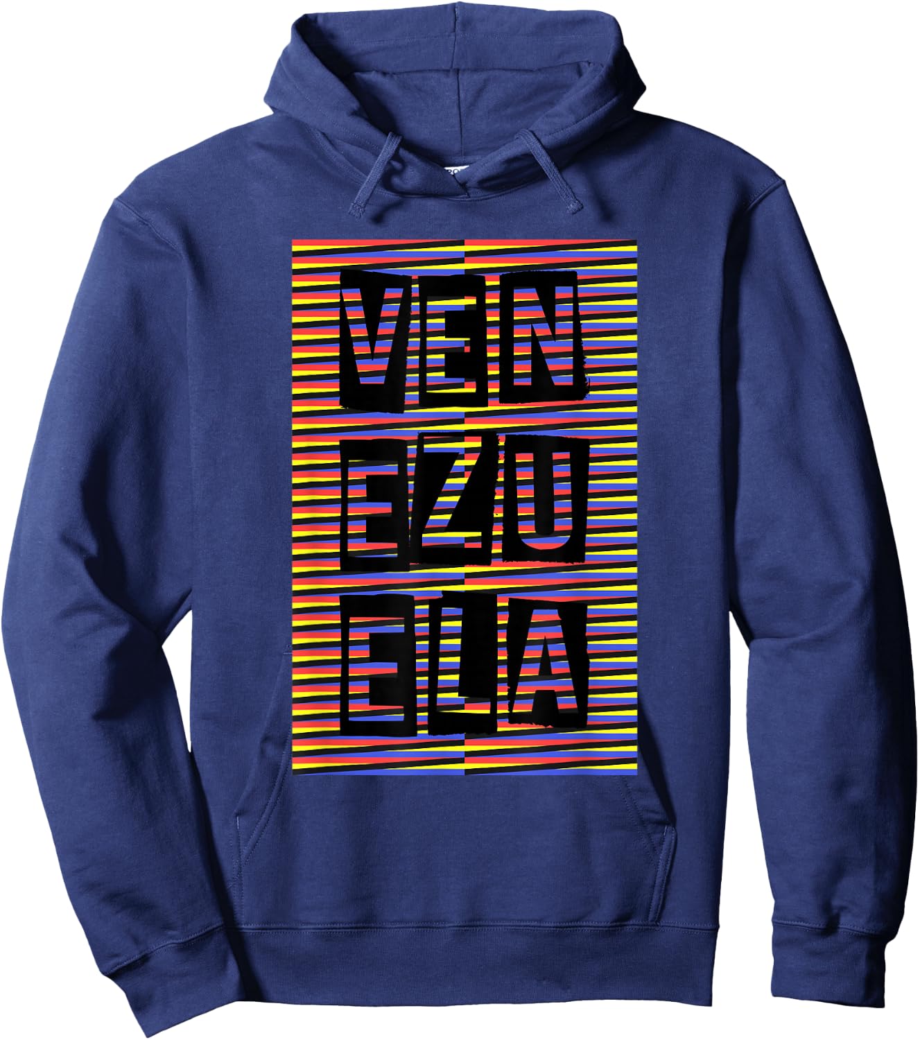 Venezuela Traditional Chromatic Background Art Hoodie - Hoodie | Navy
