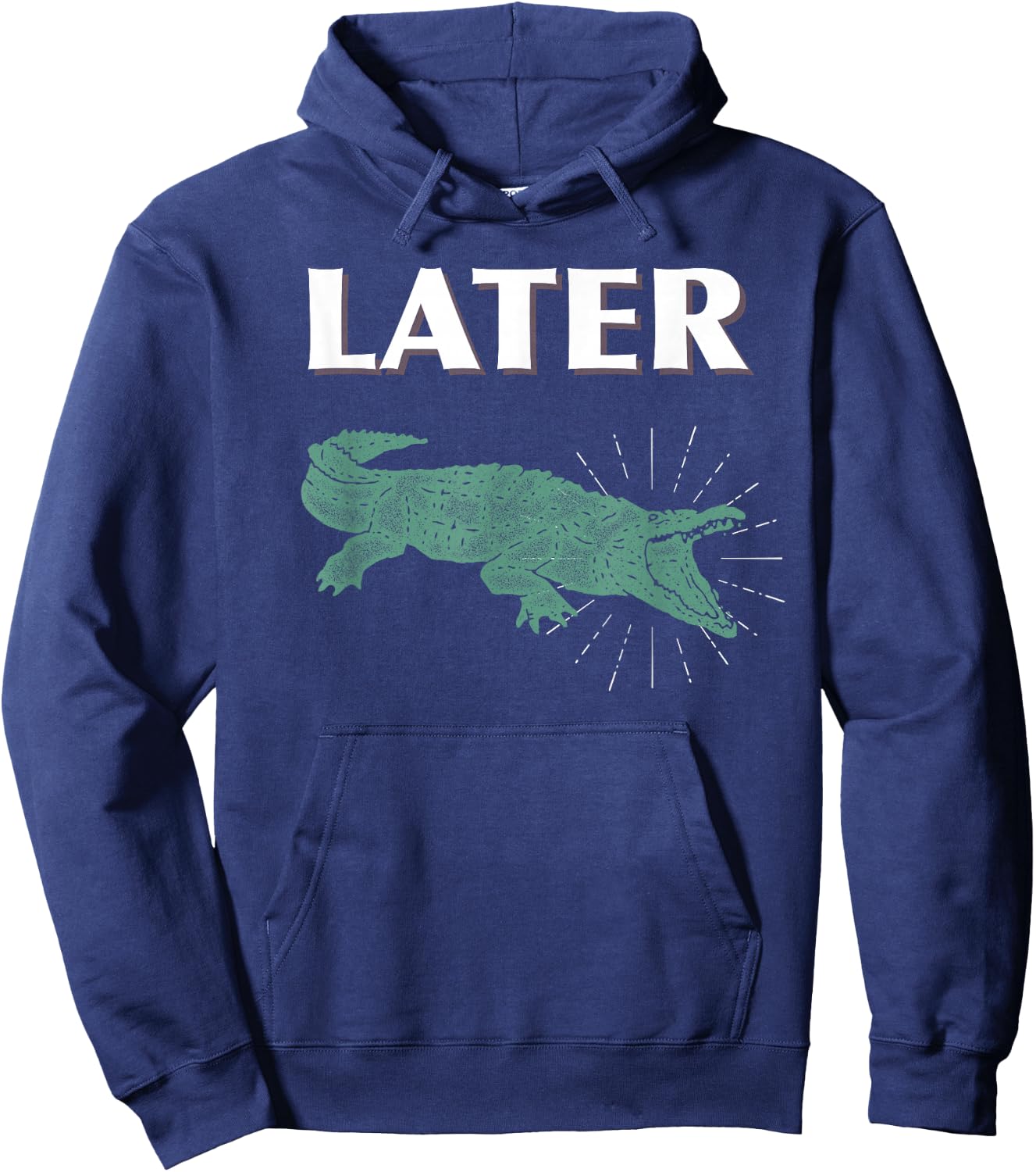 Later Alligator For Kids, Men, and Women Hoodie - Hoodie | Navy