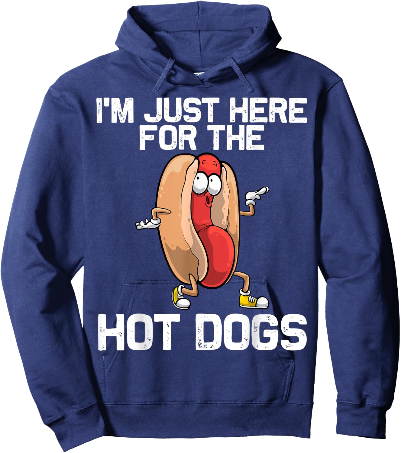 Funny Hot Dog Art Women Kids Hot Dog Stand Hot Dog Hoodie - Hoodie | Navy