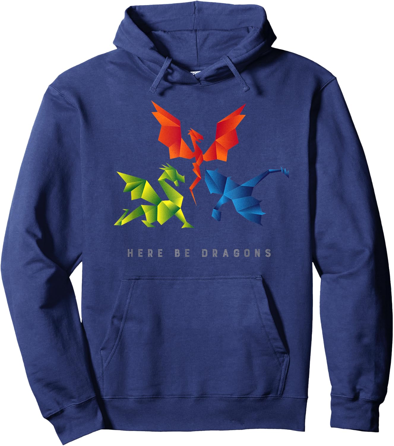 SCP-1762 Where The Dragons Went Origami Style Dragons Hoodie - Hoodie | Navy