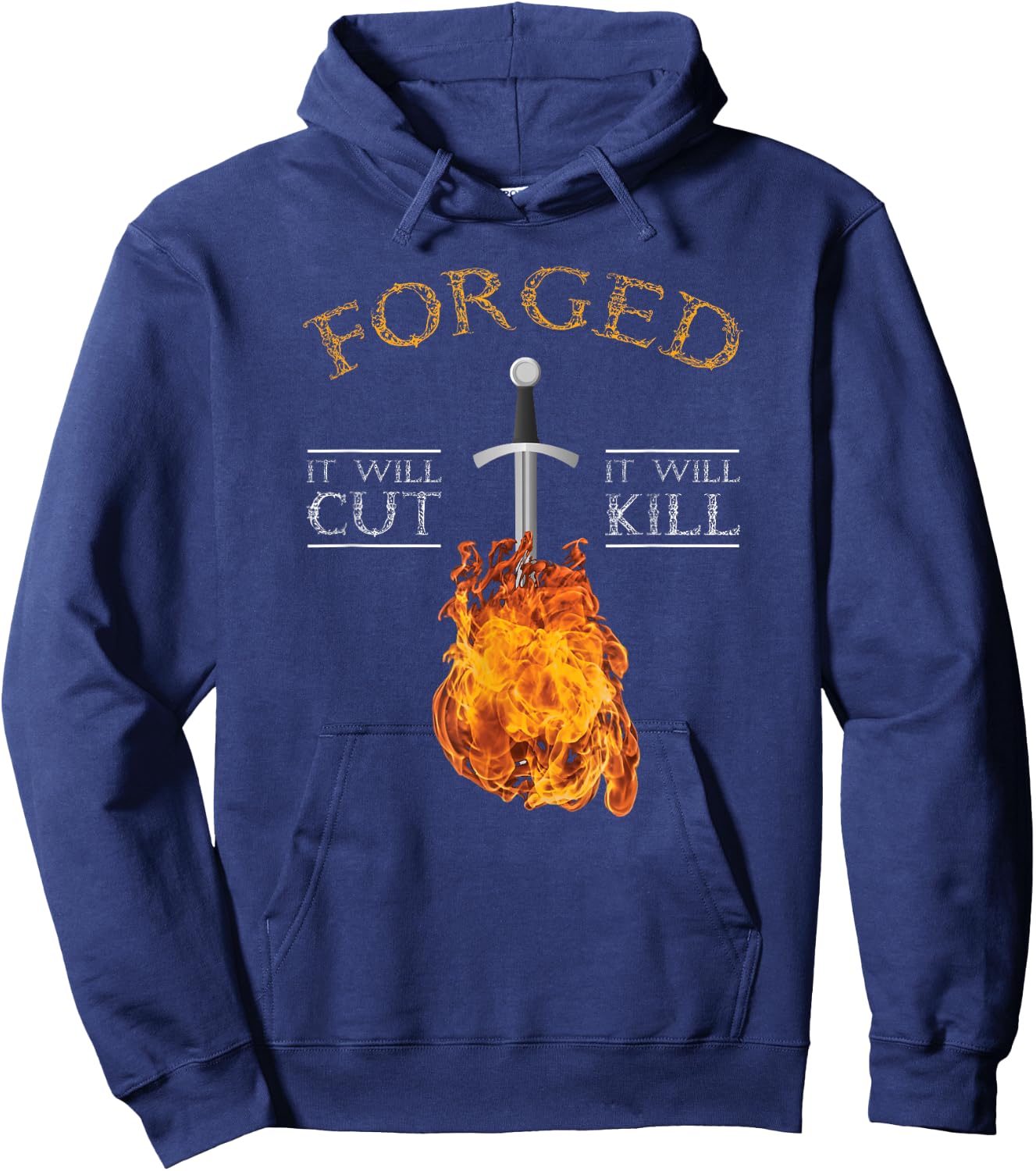 Knife Forging It Will Cut Hoodie - Hoodie | Navy