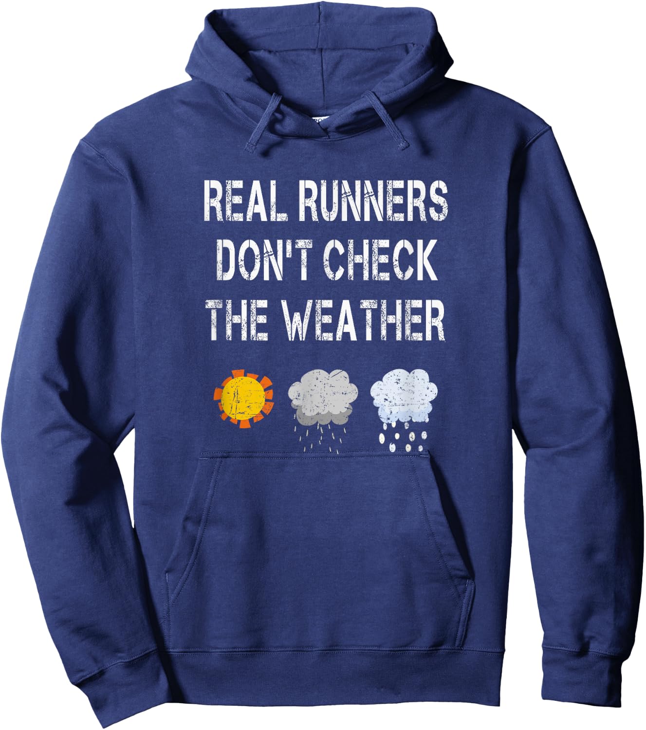 Run Streak Funny Runners Gifts Sarcastic Running Sayings Hoodie - Hoodie | Navy