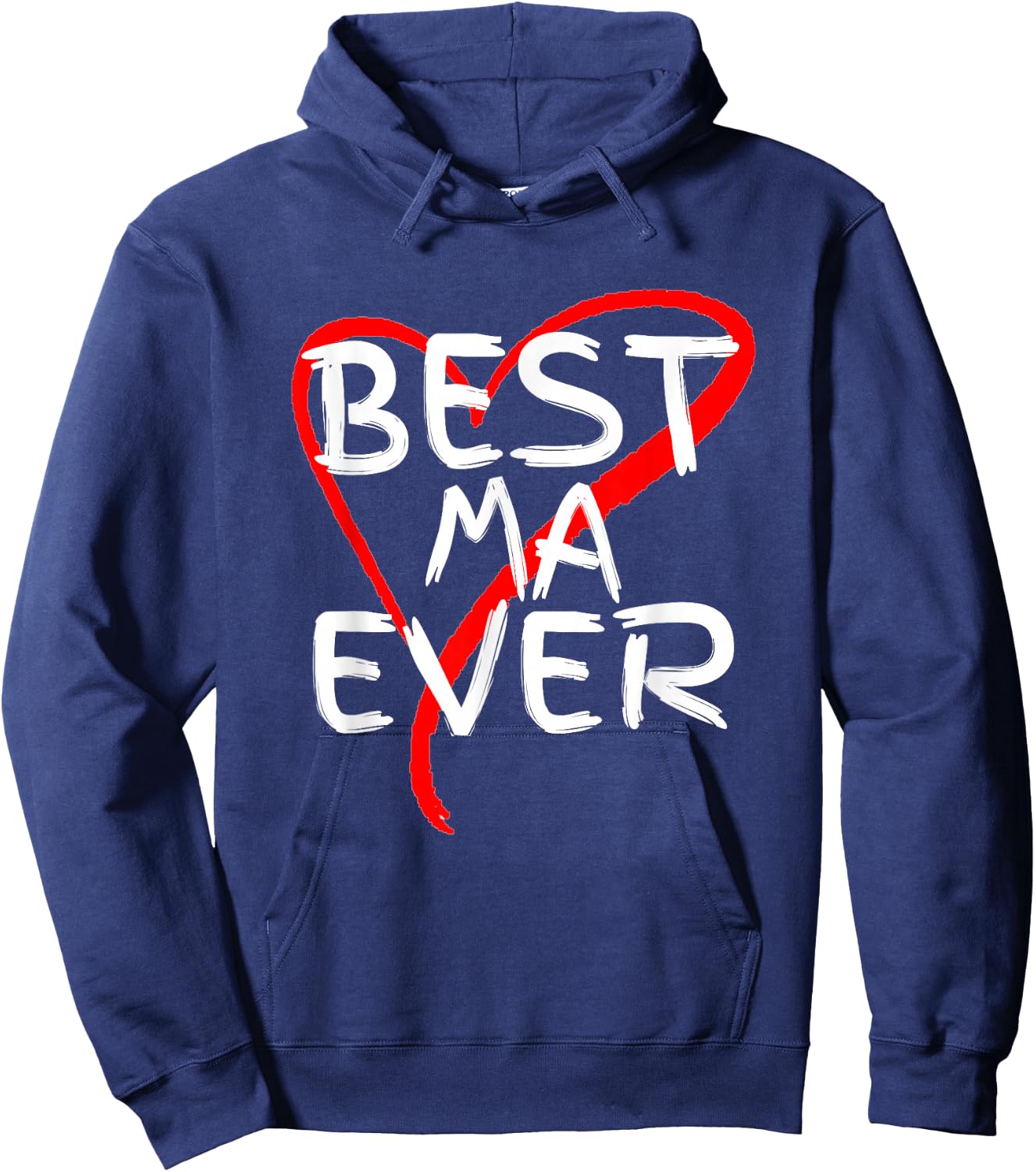 Best Ma Ever Cute Mothers Day Gift Hoodie - Hoodie | Navy