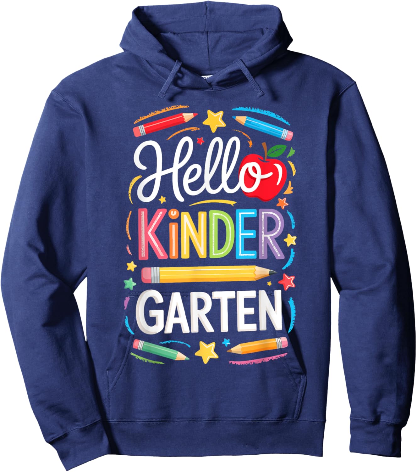 Hello Kindergarten Shirt Boy Girl Teacher Back To School Hoodie - Hoodie | Navy