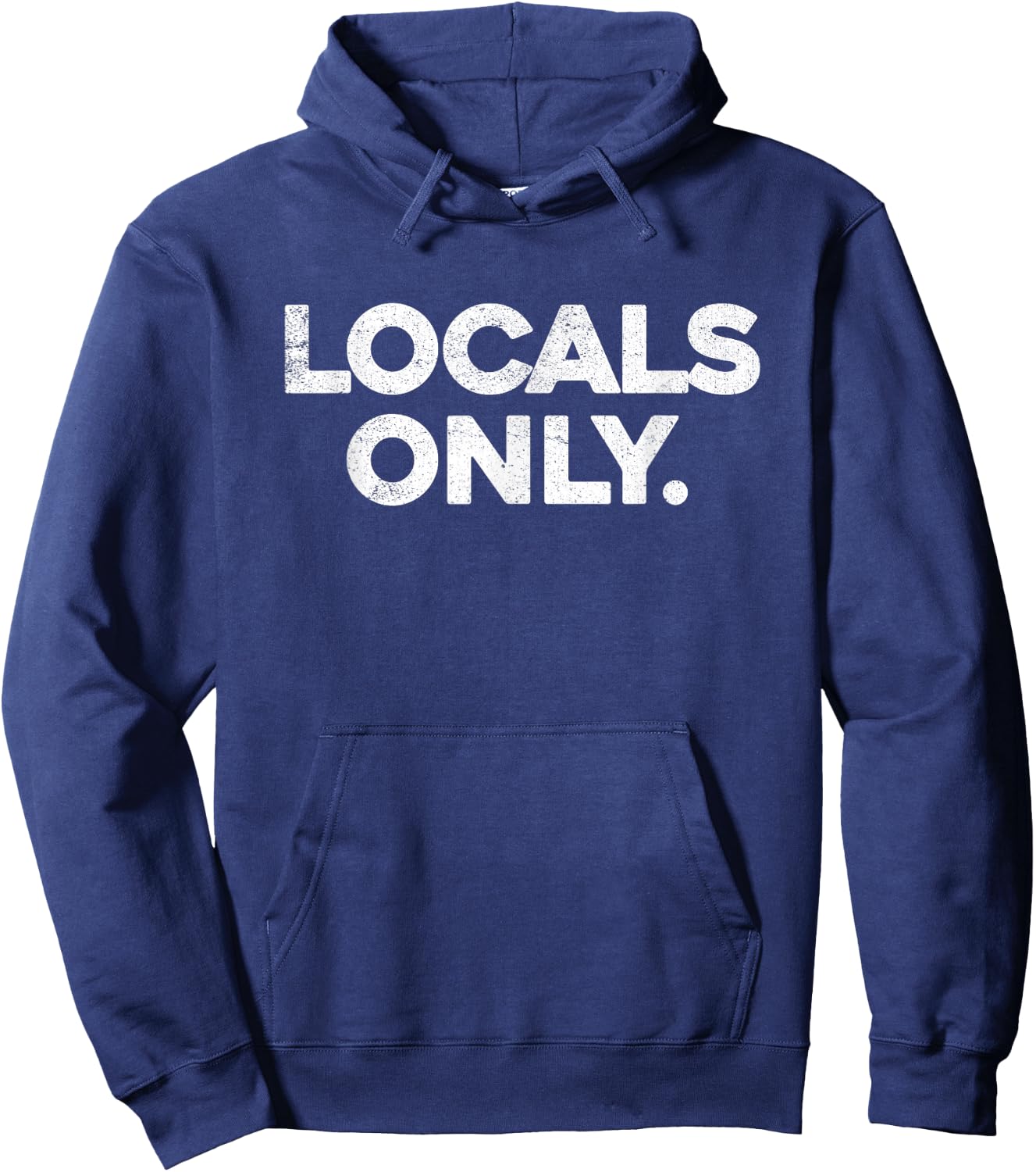 Locals Only T Shirt - Vintage Surfers Surf Funny Slogan Hoodie - Hoodie | Navy