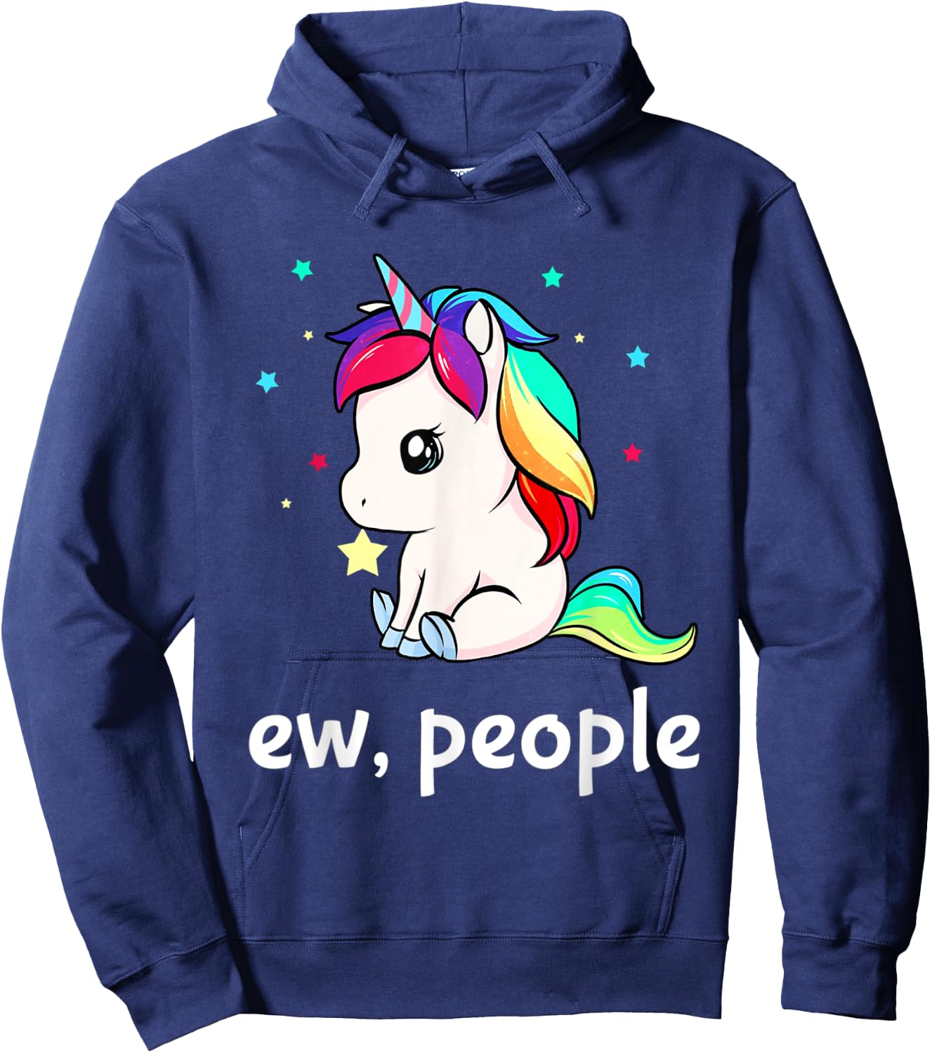Ew People Unicorn Shirt Hoodie - Hoodie | Navy