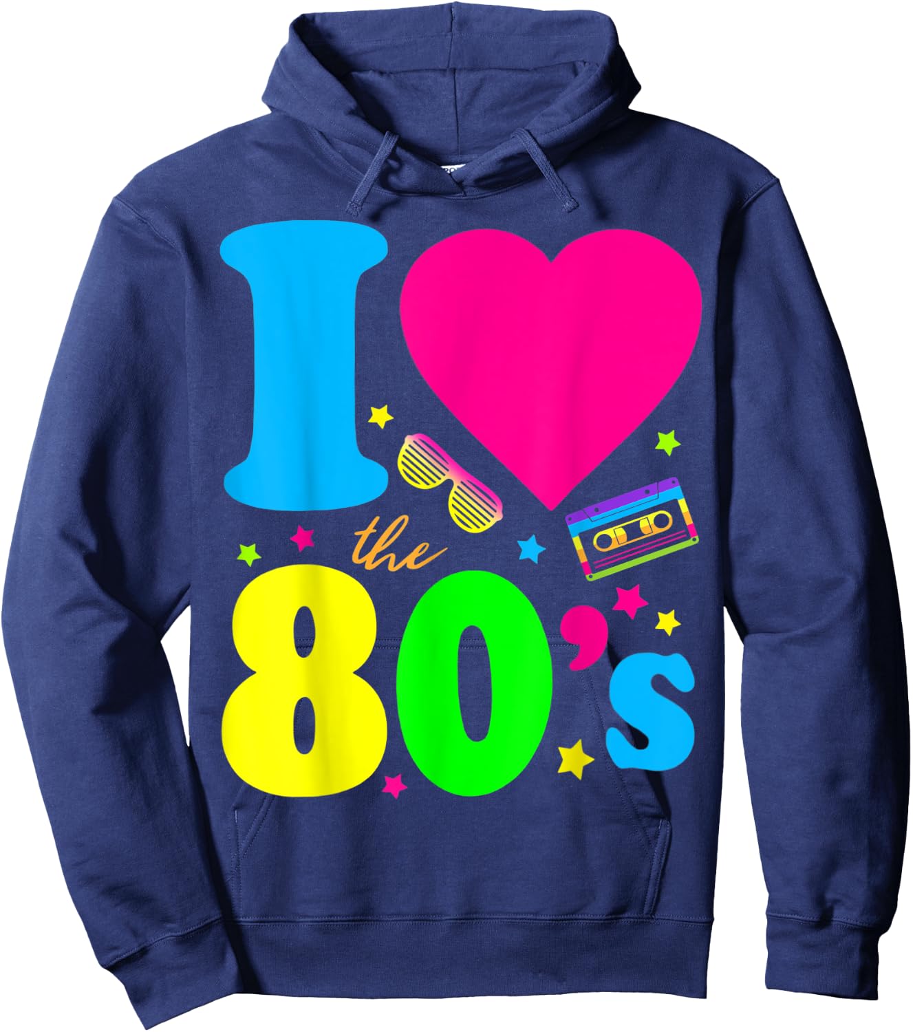 I love the 80s eighties Hoodie - Hoodie | Navy