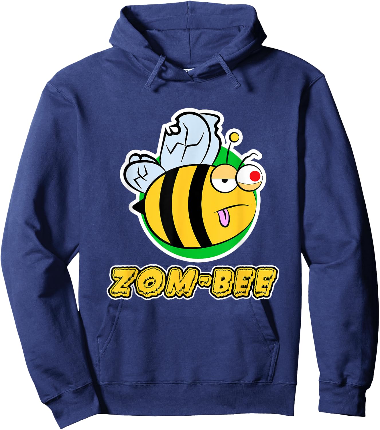 Zom-Bee for Beekeeper & Zombie Fans - Halloween Hoodie - Hoodie | Navy