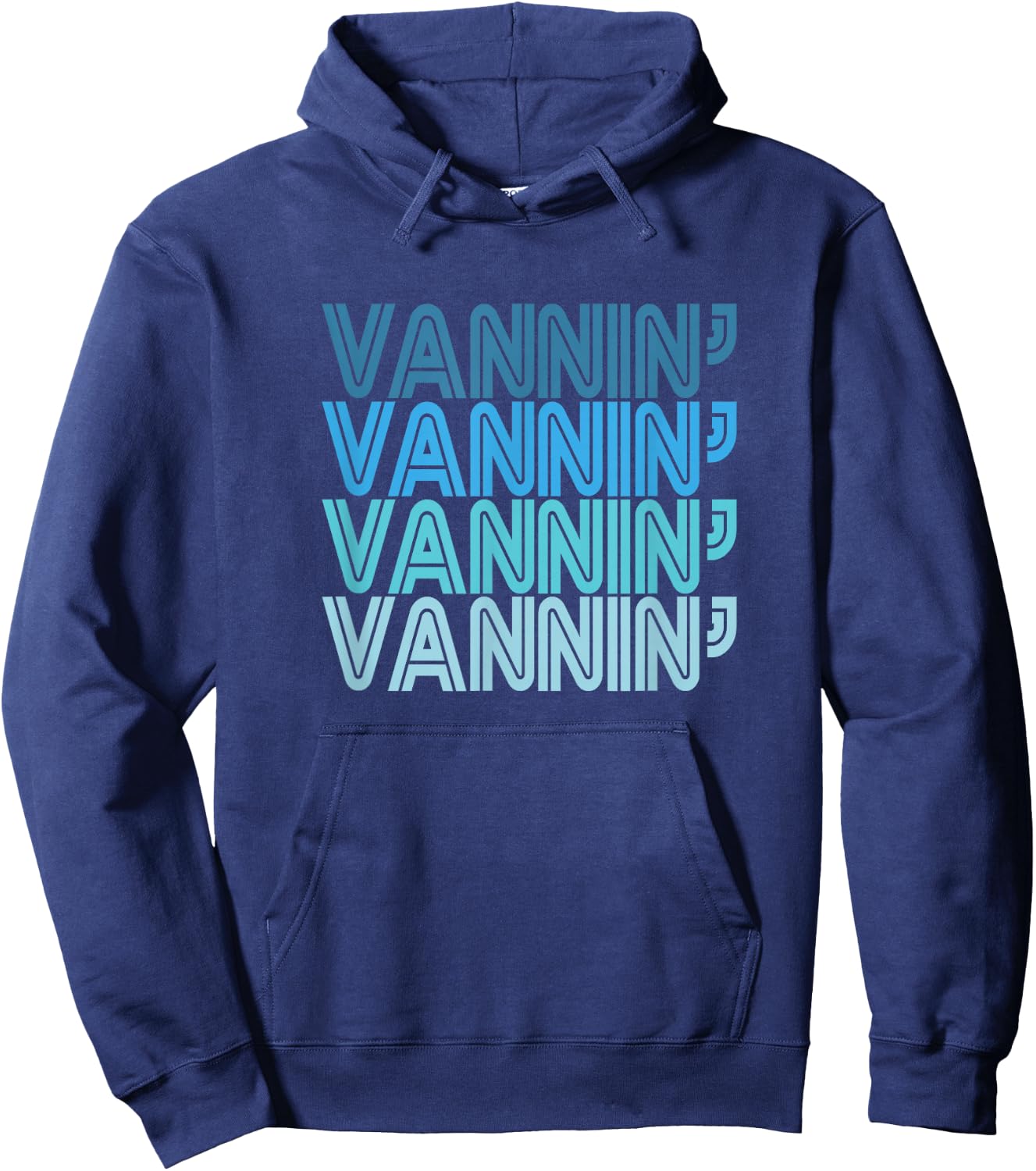 VANNIN Retro Blue Vanner Vanning Nation Van Lifestyle Hoodie - Hoodie | Navy