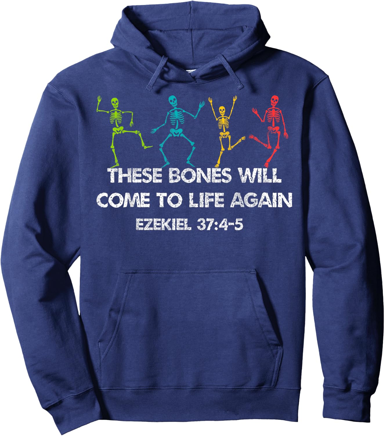 Christian Halloween Shirt Jesus Church Cross Bible Verse Hoodie - Hoodie | Navy