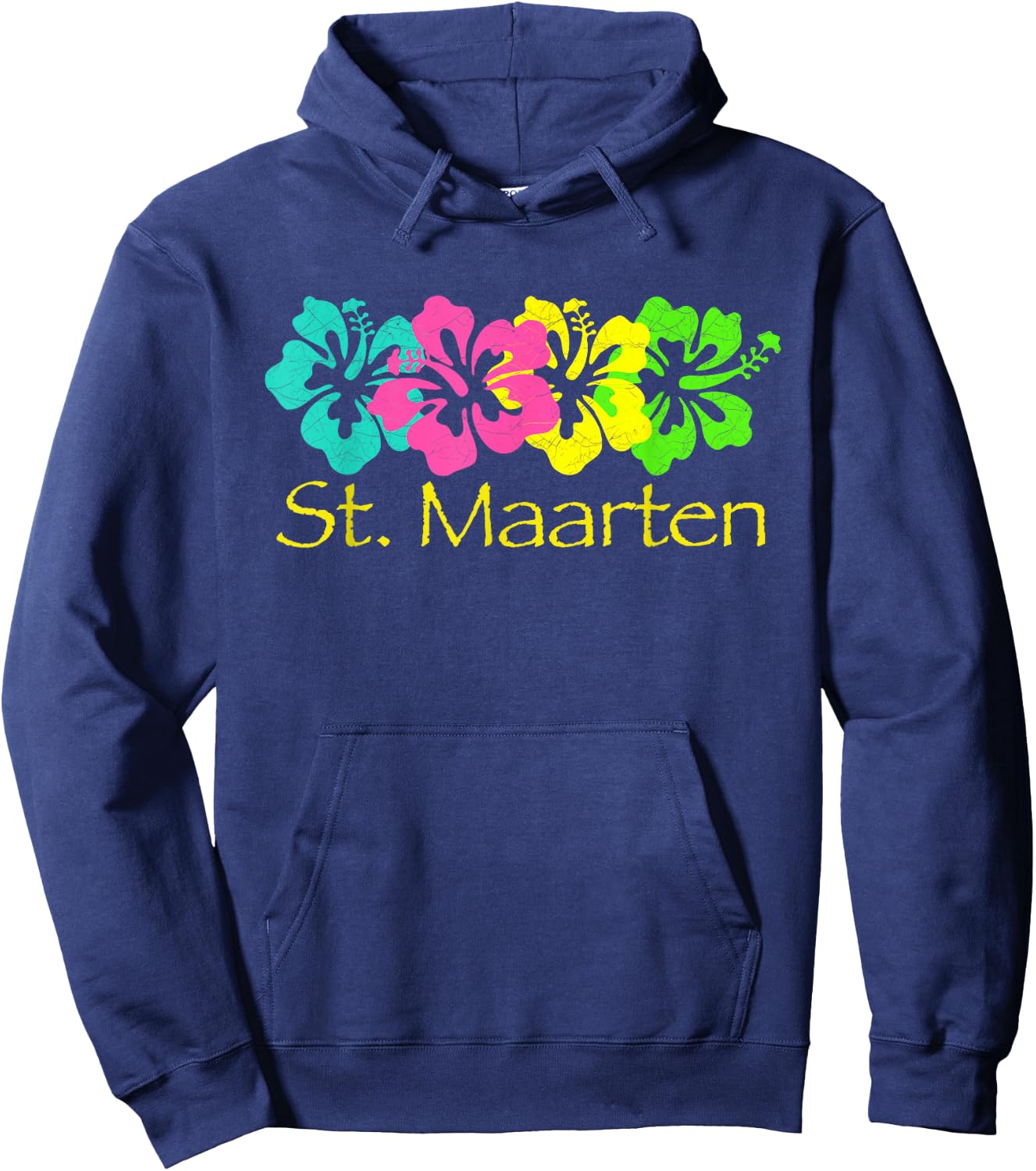 St. Maarten Tropical Beach / St Maarten Surf Hoodie - Hoodie | Navy