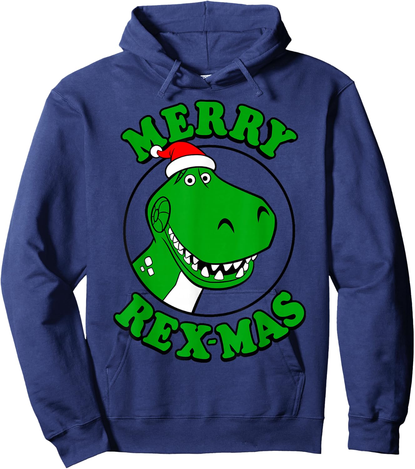 Disney Pixar Toy Story Merry Rex-Mas Christmas Hoodie - Hoodie | Navy