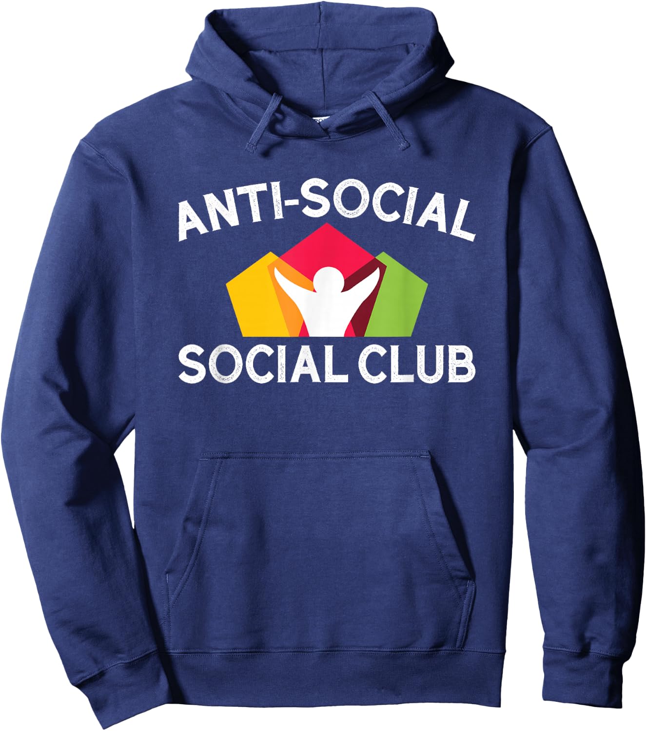 Funny Anti-Social Social Club Hoodie - Hoodie | Navy