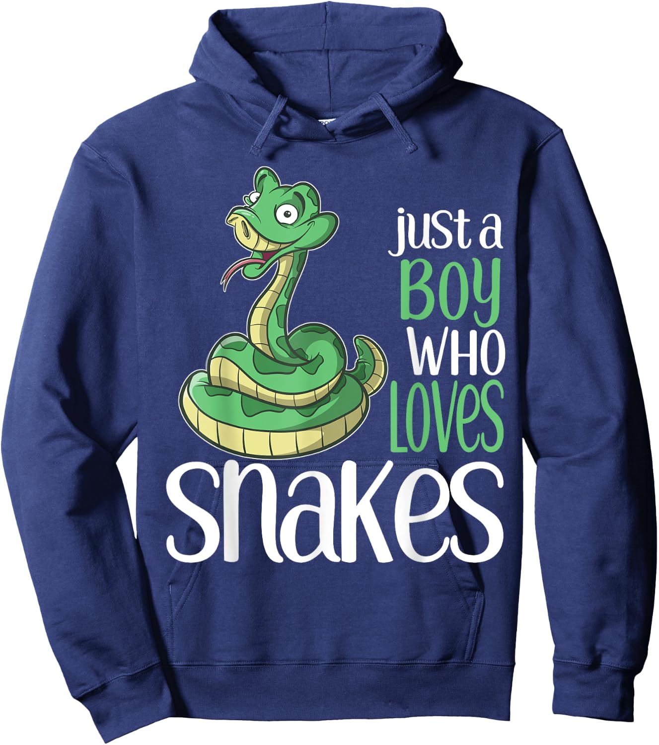 Just a Boy Who Loves Snakes Gift T Shirt for Kids and Boys Hoodie - Hoodie | Navy