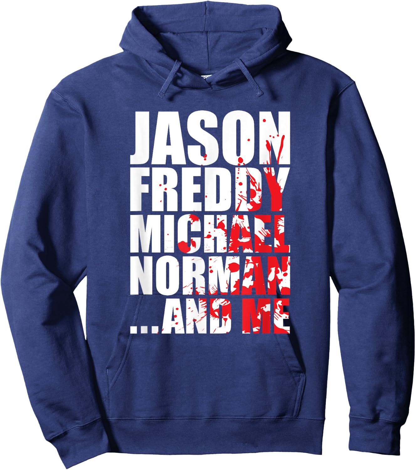 Bloody Halloween Famous Serial Slasher Killer T Shirt Hoodie - Hoodie | Navy