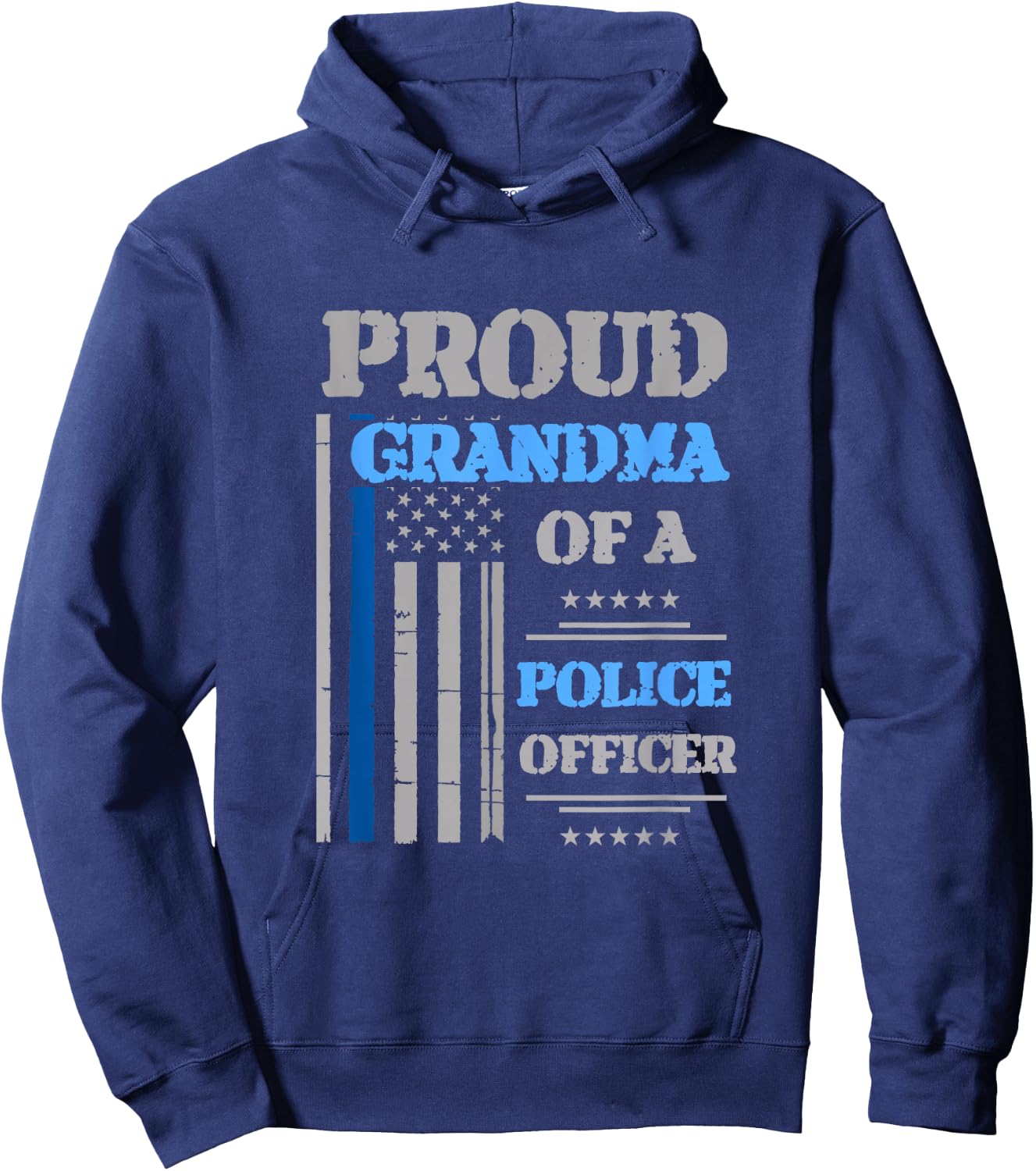 Proud Grandma of Police Officer Hoodie - Hoodie | Navy