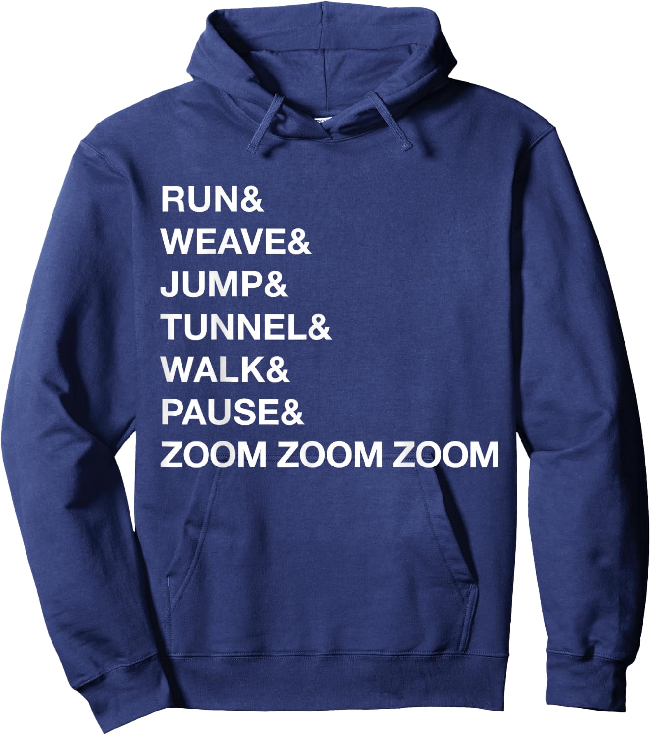 Canine Agility Trial Obstacle Course - Fun Dog Agility Gift Hoodie - Hoodie | Navy