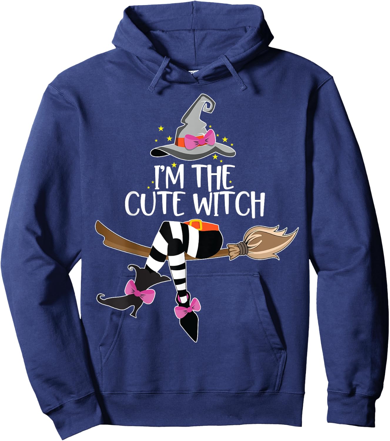 Im the Cute Witch Halloween Matching Group Costume Hoodie - Hoodie | Navy