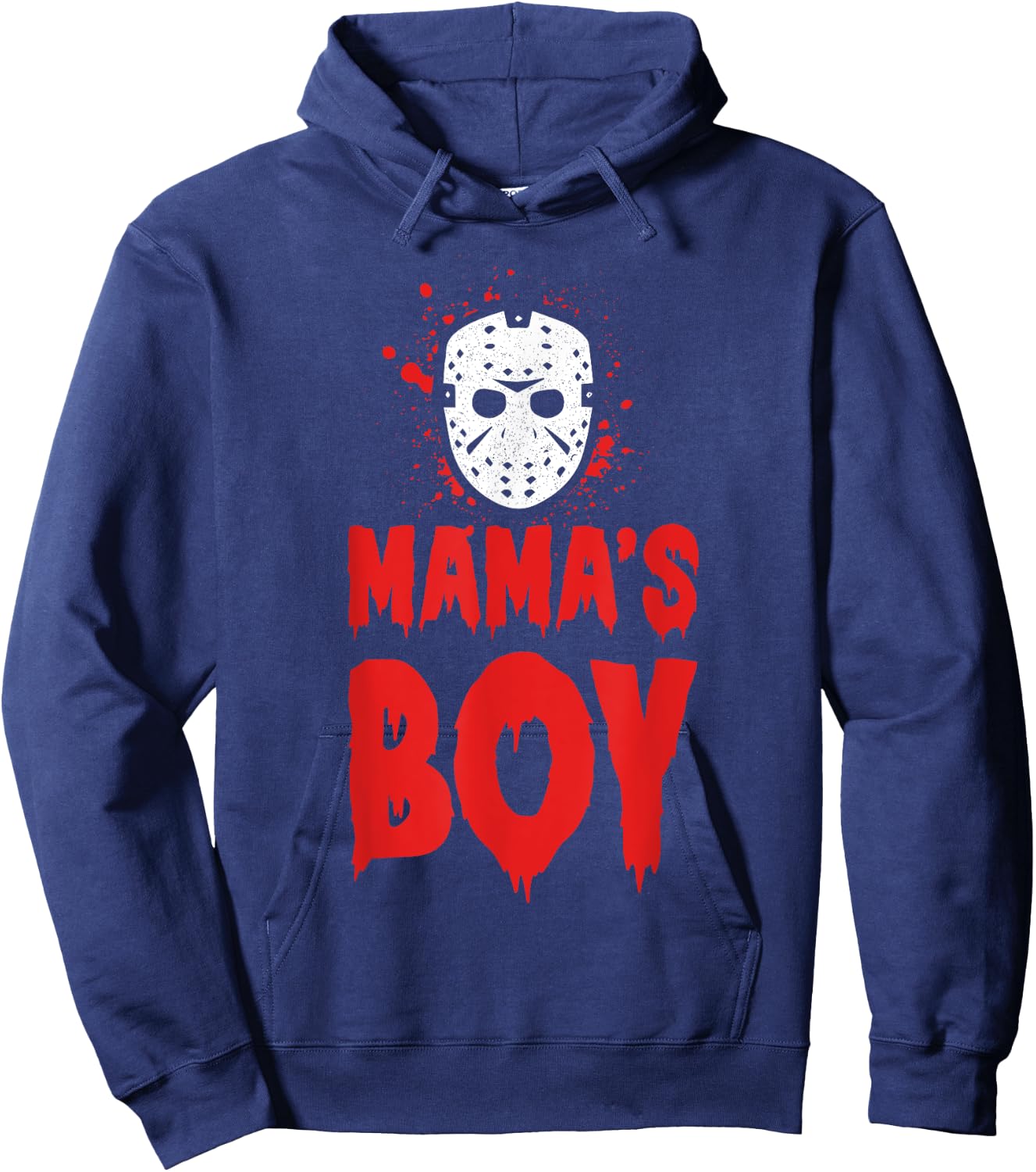 MAMA'S BOY Halloween Horror Hoodie - Hoodie | Navy