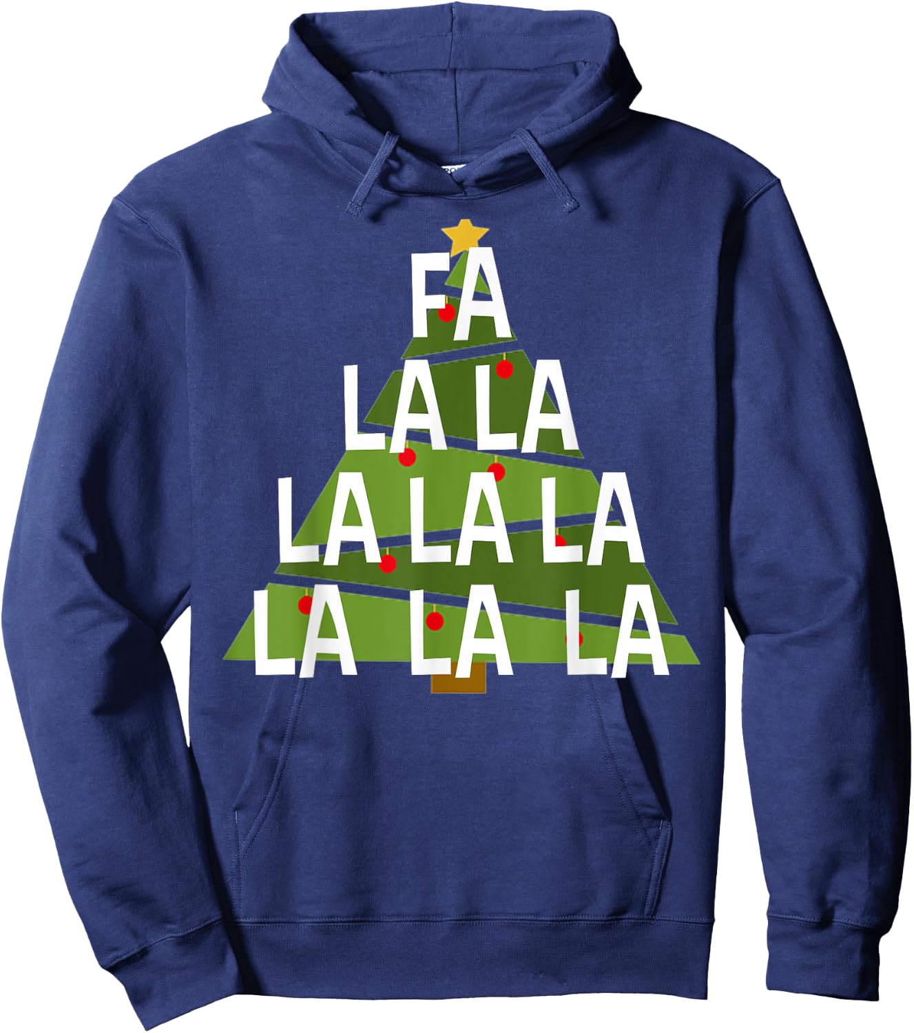 Fa la la la la la la la la - Christmas Song Christmas Hoodie - Hoodie | Navy