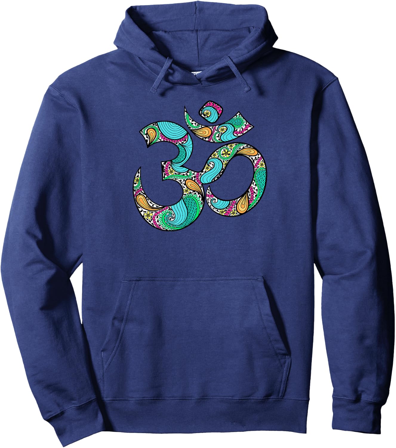 Om Ohm Aum Symbol T Shirt Spiritual Yoga Hoodie - Hoodie | Navy