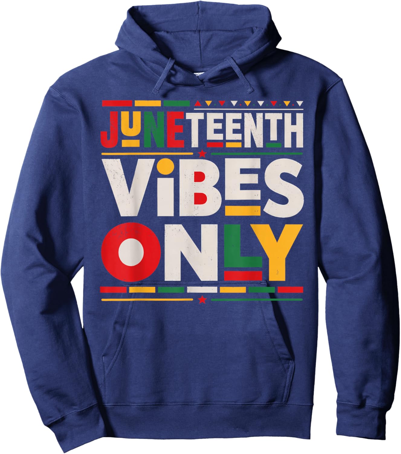 Juneteenth Shirts Men Women Family Juneteenth Vibes Only Hoodie - Hoodie | Navy