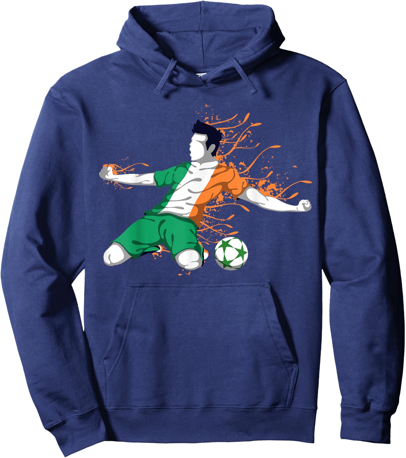 Ireland National Soccer - Irish Flag Football Lover Gifts Hoodie - Hoodie | Navy