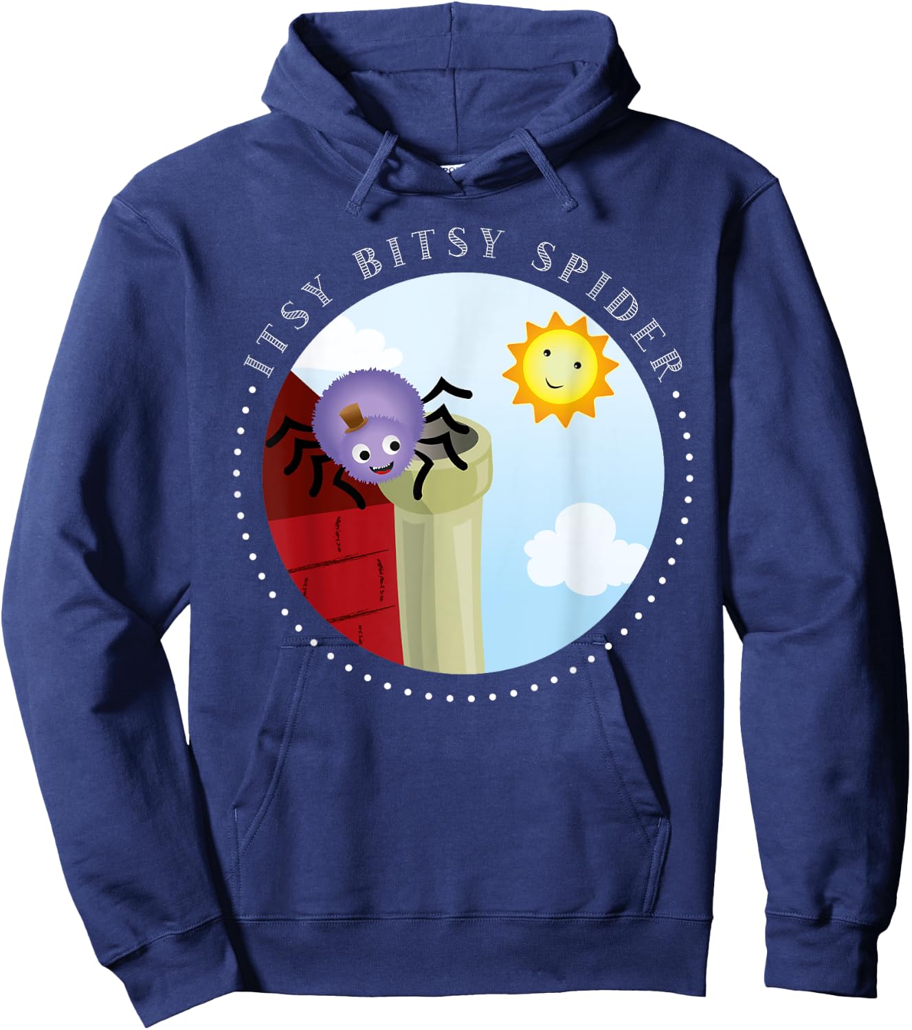 Itsy Bitsy Spider unique Nursery Rhymes Toddler Hoodie - Hoodie | Navy