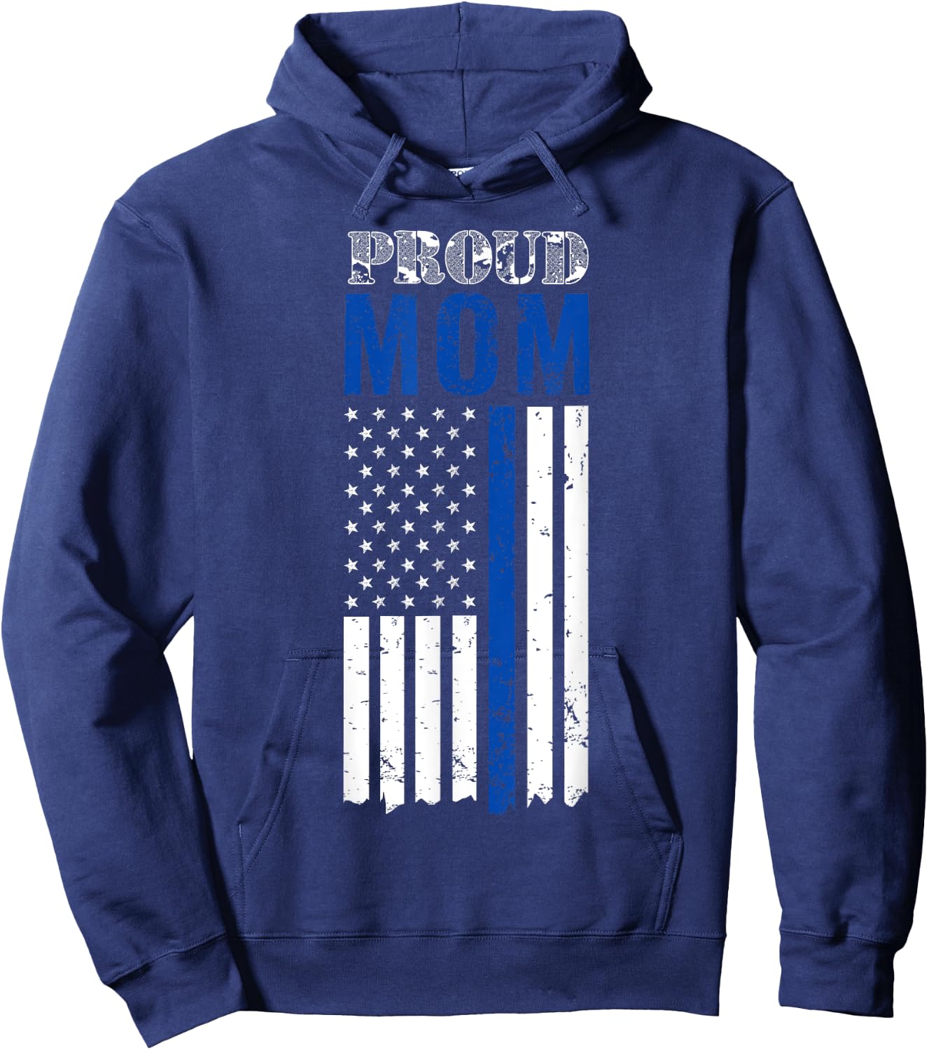 Thin Blue Line, Proud Mom Shirt, for Mother of a Cop Hoodie - Hoodie | Navy