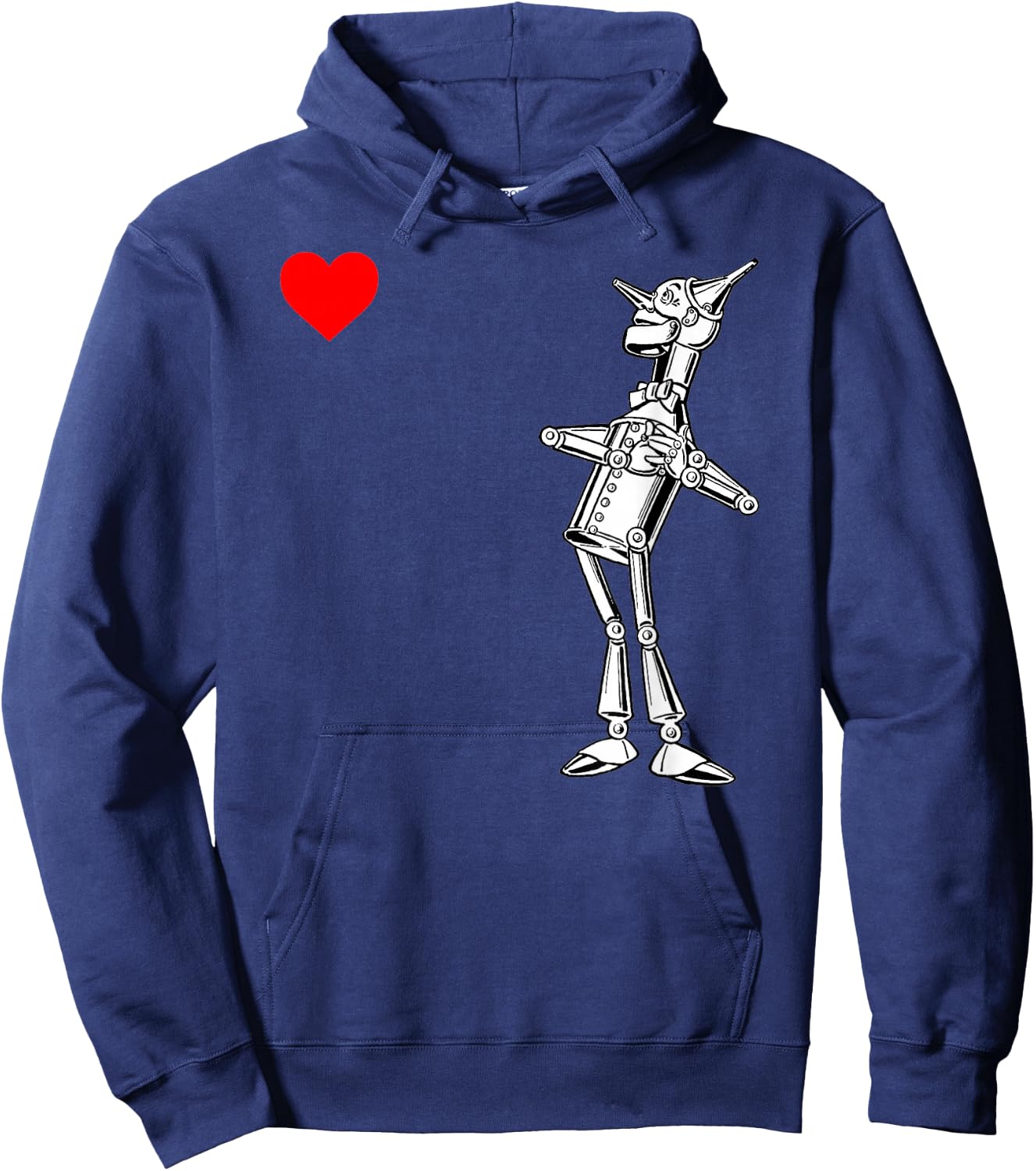 Classic Retro Wonderful Wizard of OZ Gifts Tin Man Heart Hoodie - Hoodie | Navy