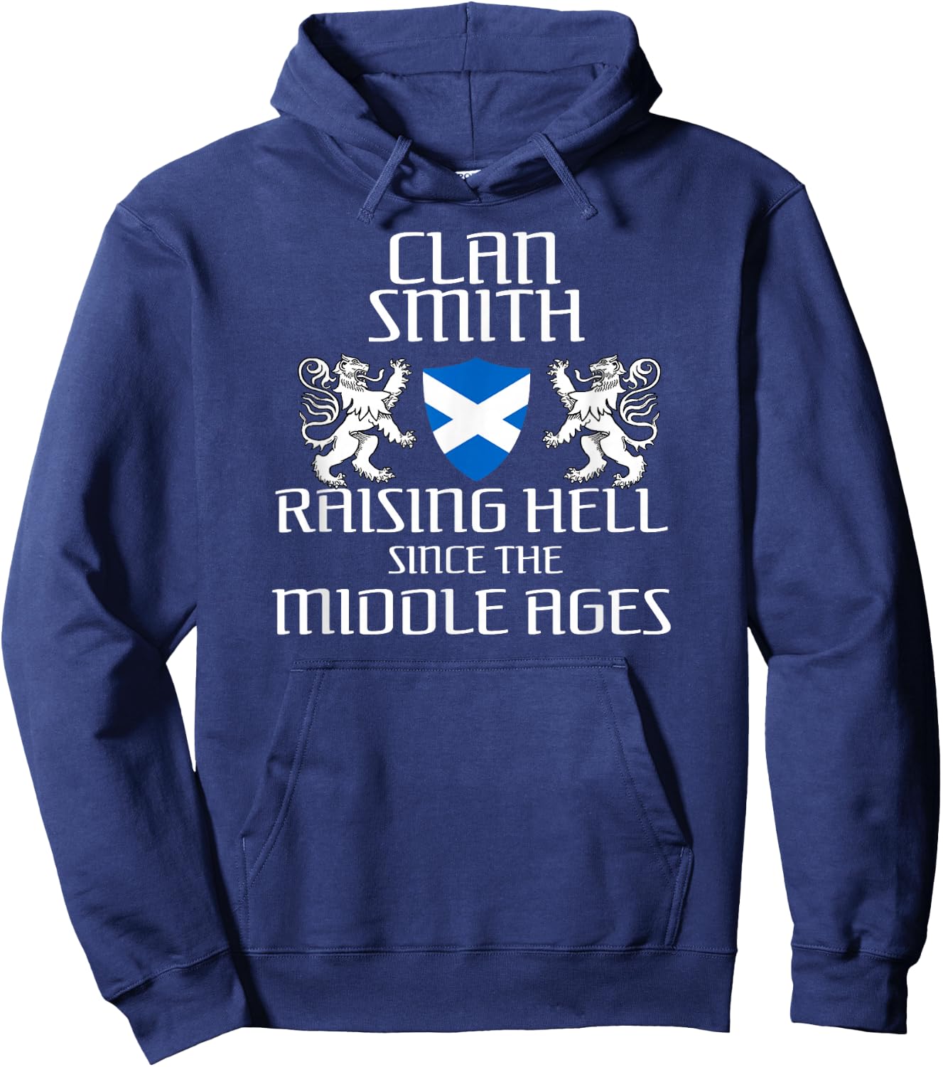 Smith Scottish Family Scotland Name Clan Lion Hoodie - Hoodie | Navy
