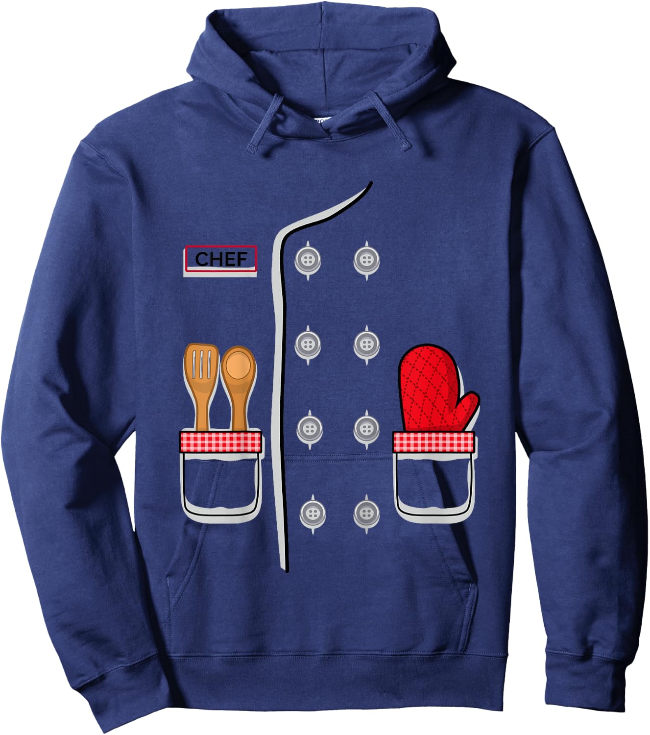 Kids Chef Costume for Kids Easy Halloween Outfit- Pro Cook Chef Hoodie - Hoodie | Navy