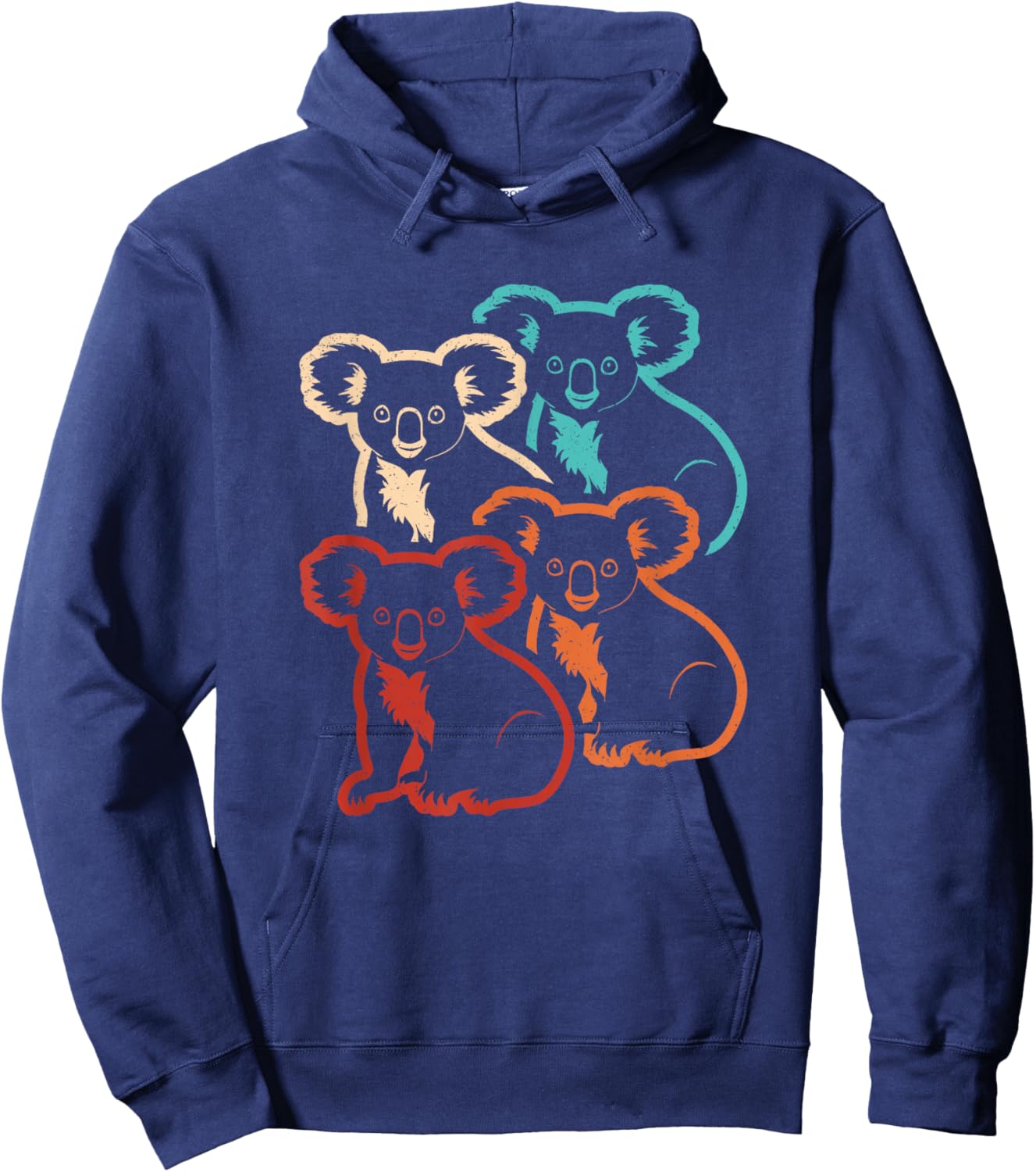 Retro Koala Lover Vintage Koala Men Women Kids Hoodie - Hoodie | Navy