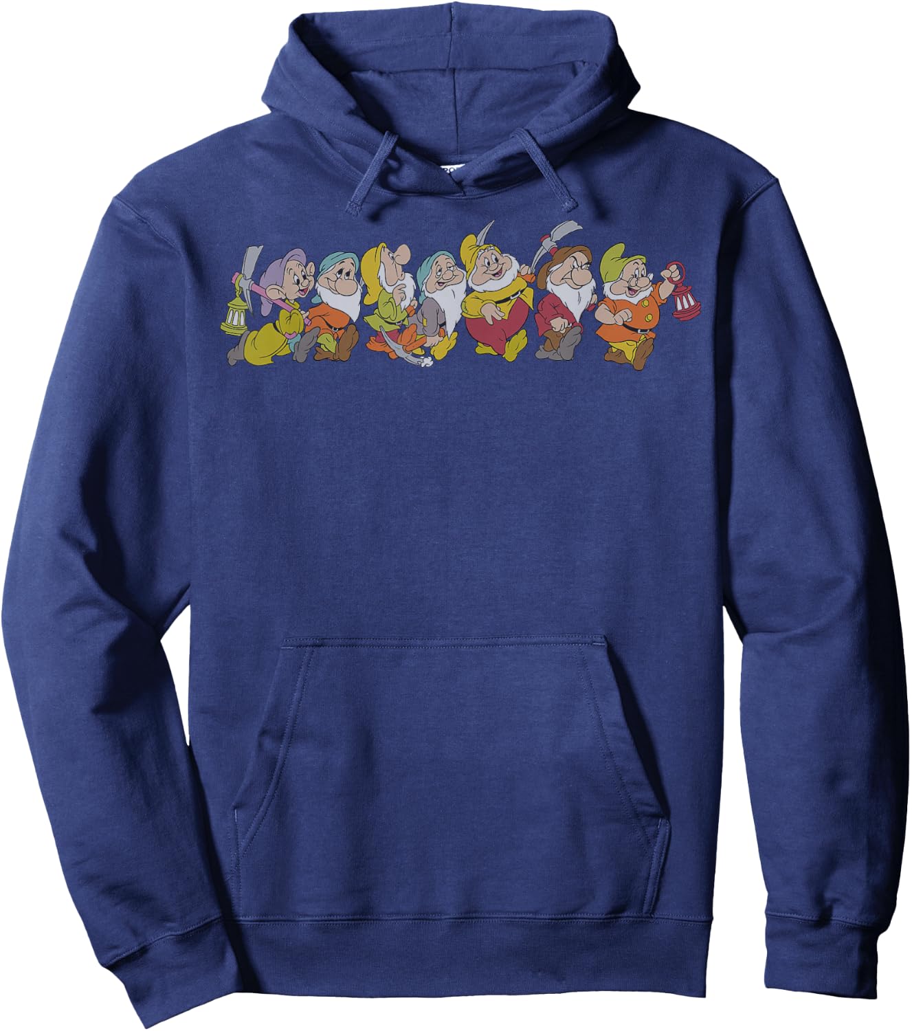 Disney Snow White and The Seven Dwarfs Marching in Line Hoodie - Hoodie | Navy