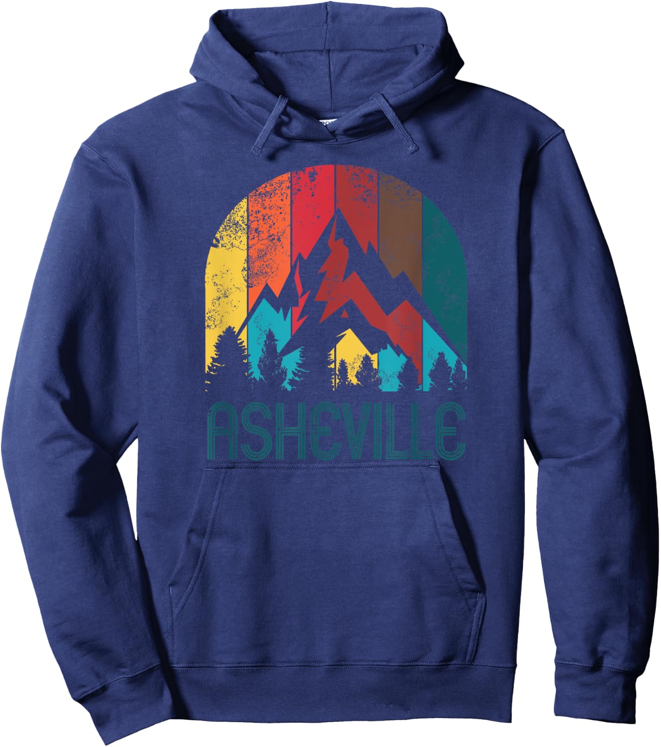 Retro Asheville T Shirt Women and Kids Hoodie - Hoodie | Navy