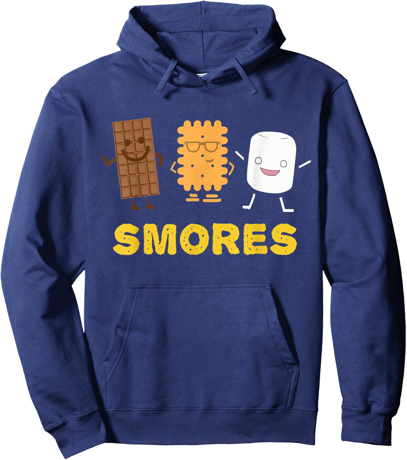 Funny Camping Smores Hoodie - Hoodie | Navy
