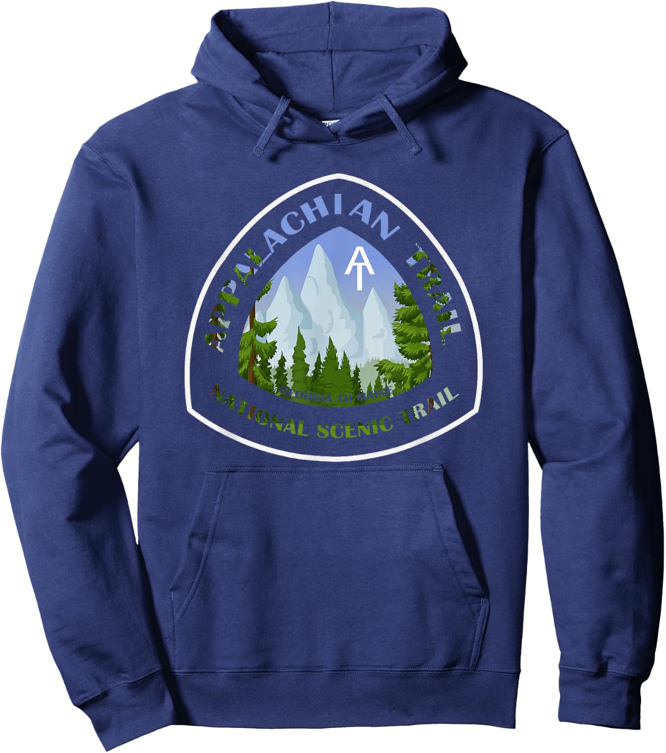 Appalachian Trail Scenic Mountain Views Hoodie - Hoodie | Navy