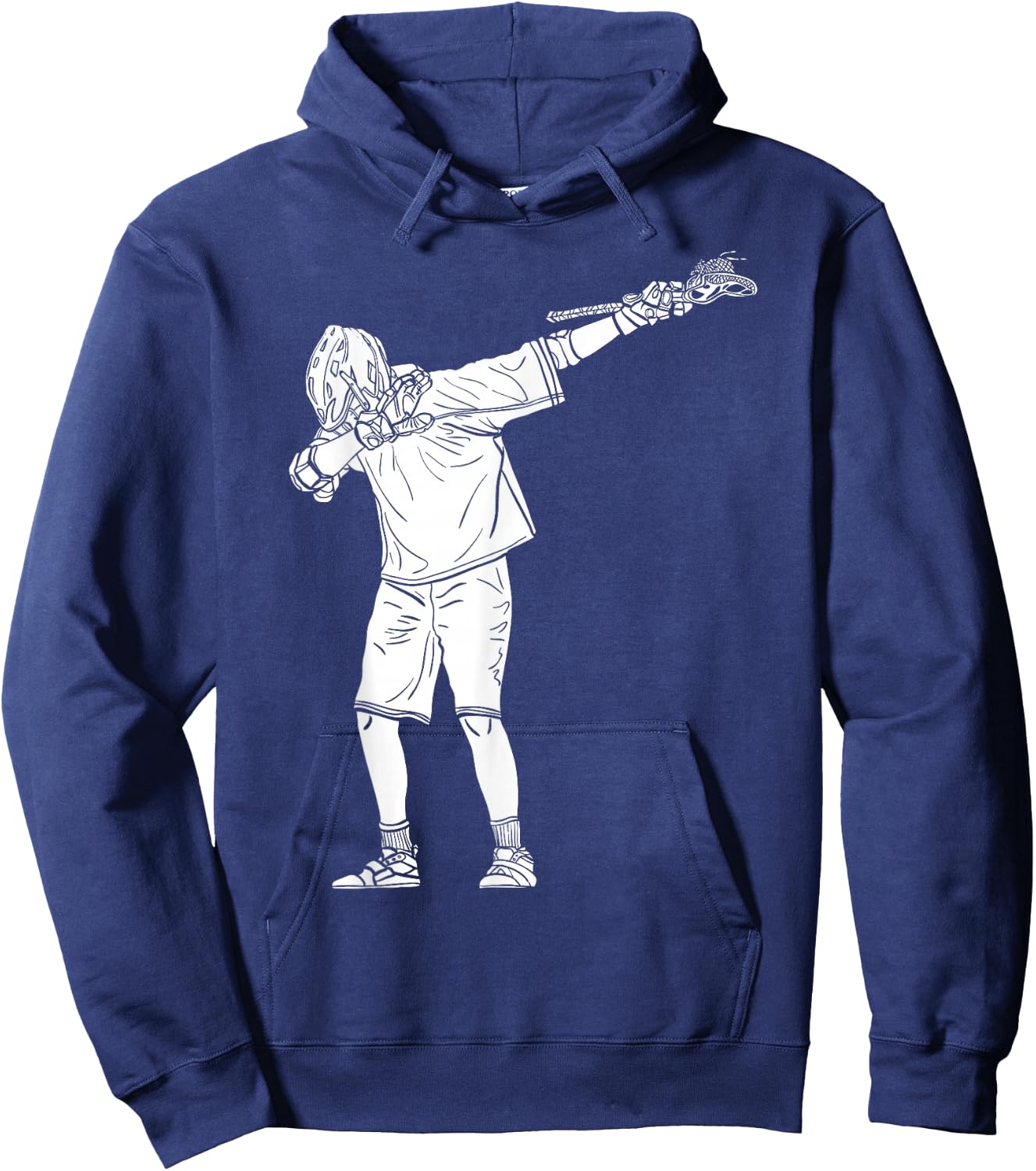 Lacrosse Stick Boy Dabbing Youth Dab Dance Hoodie - Hoodie | Navy