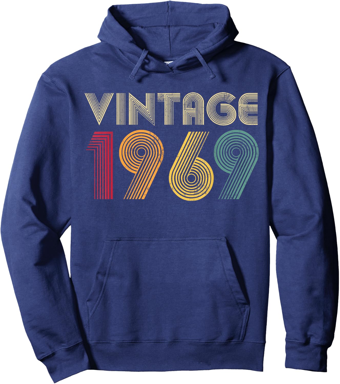 56th Birthday 1969 Vintage Men Women 56 Years Old Hoodie - Hoodie | Navy