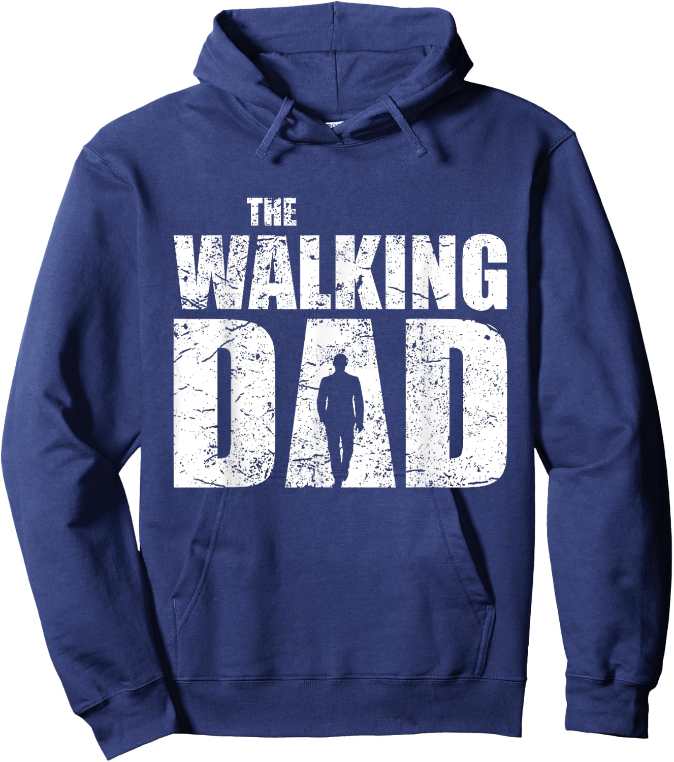 The Walking Dad Father Gifts Man Dead Retro Vintage Men Fun Hoodie - Hoodie | Navy