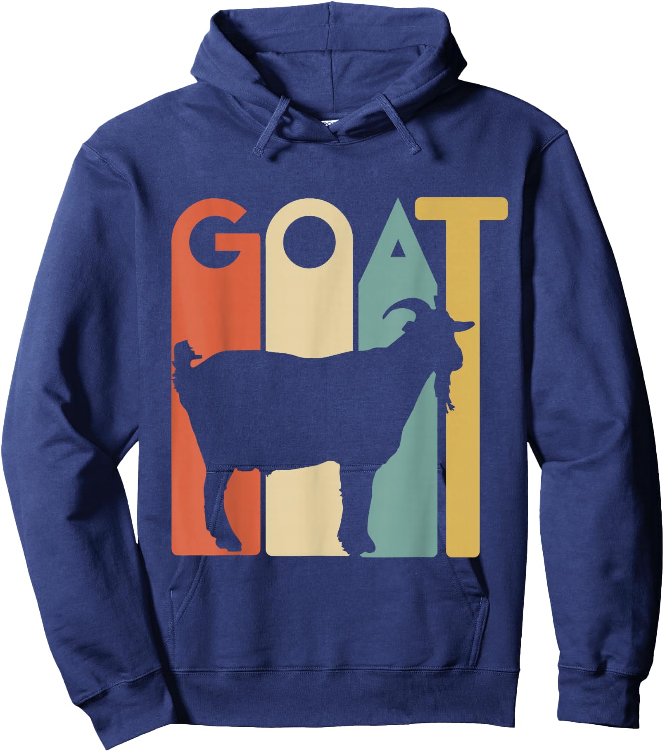Retro vintage Goat - Animal Goats Lover Gifts T Shirt Hoodie - Hoodie | Navy