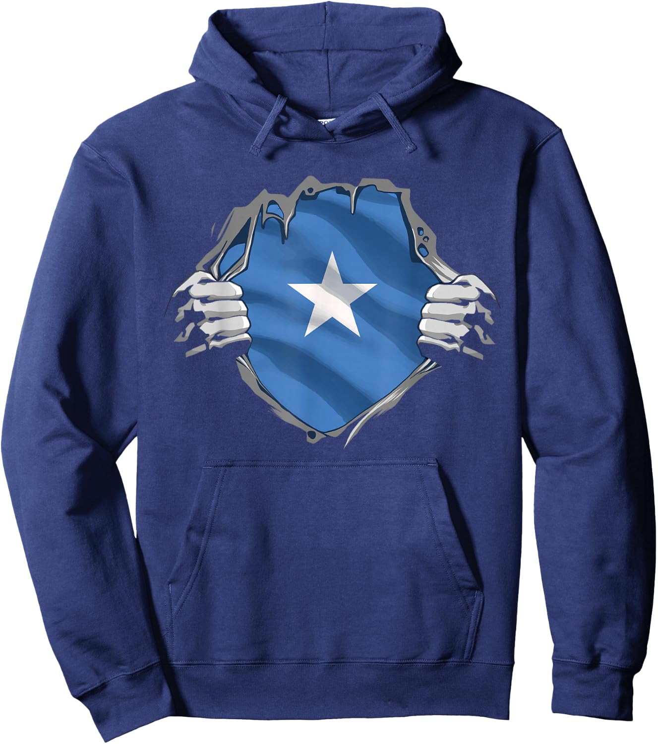 Super Somali Heritage Proud Somalia Roots Flag Hoodie - Hoodie | Navy