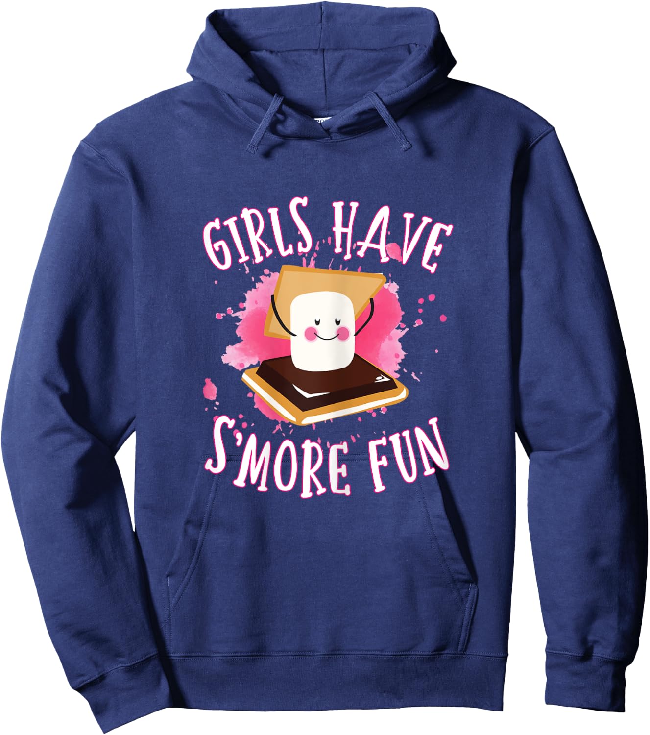 Funny Smores Camping Girls Have Smore Fun Camper Glamping Hoodie - Hoodie | Navy
