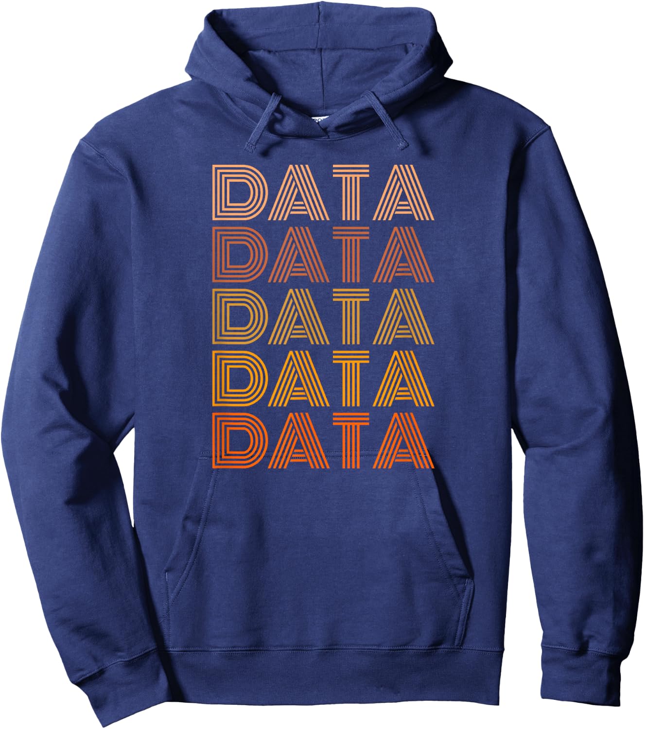 Retro Data Shirt Vintage Data Crypto Mining Data Hoodie - Hoodie | Navy